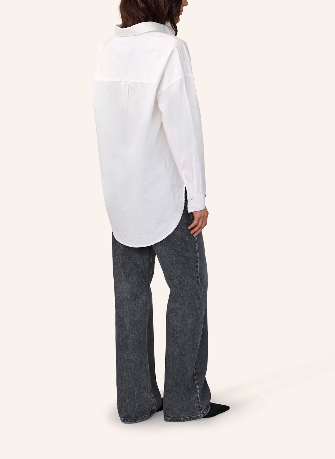 MY ESSENTIAL WARDROBE Oversized-Hemdbluse BOXY: WEISS