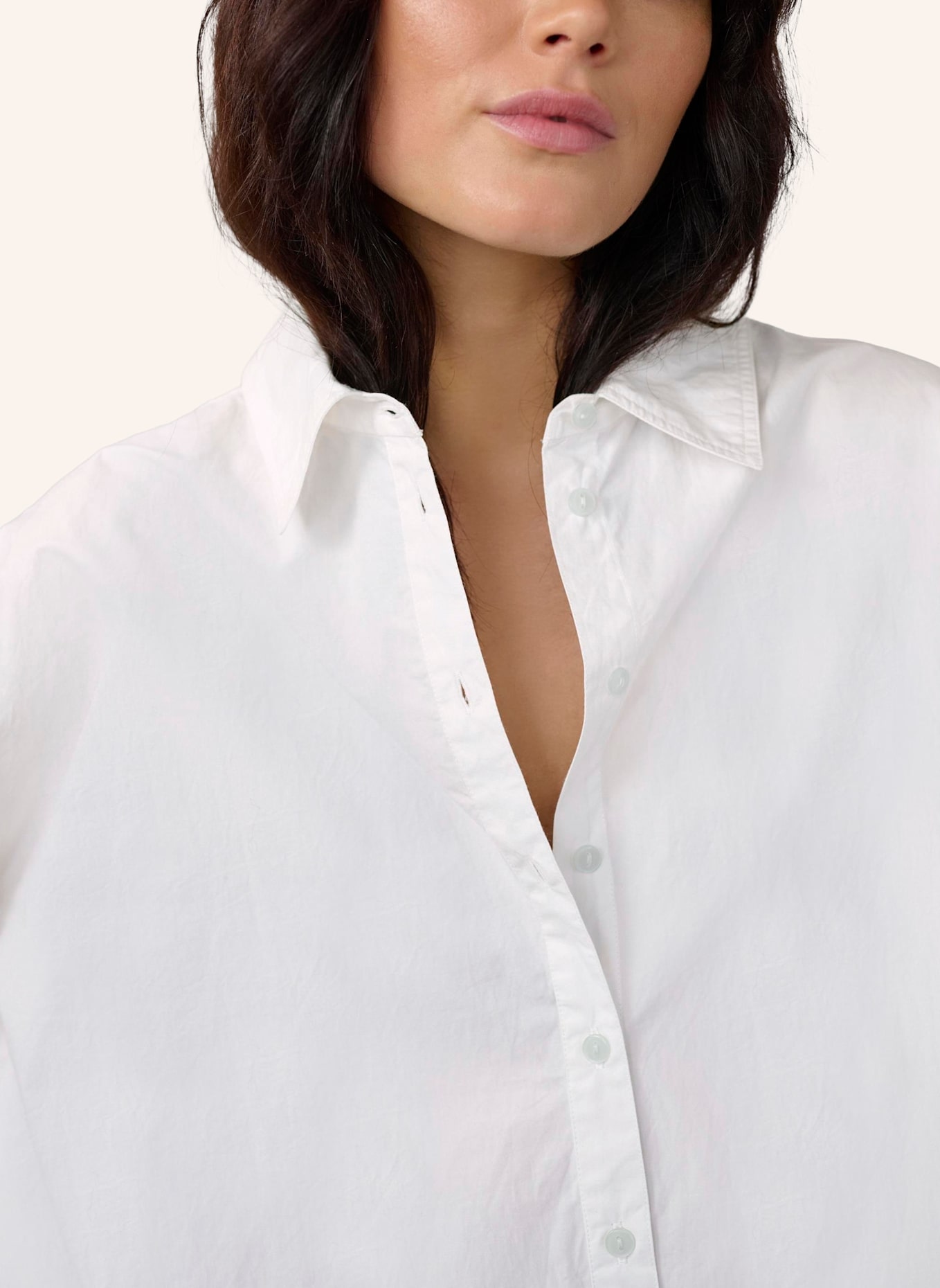 MY ESSENTIAL WARDROBE Oversized-Hemdbluse BOXY: WEISS