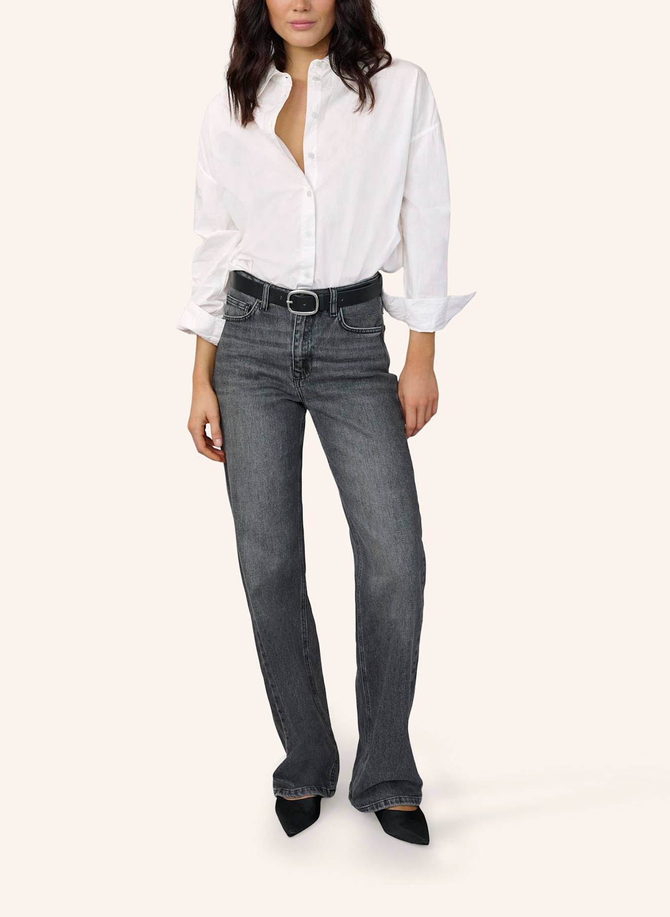 MY ESSENTIAL WARDROBE Oversized-Hemdbluse BOXY: WEISS