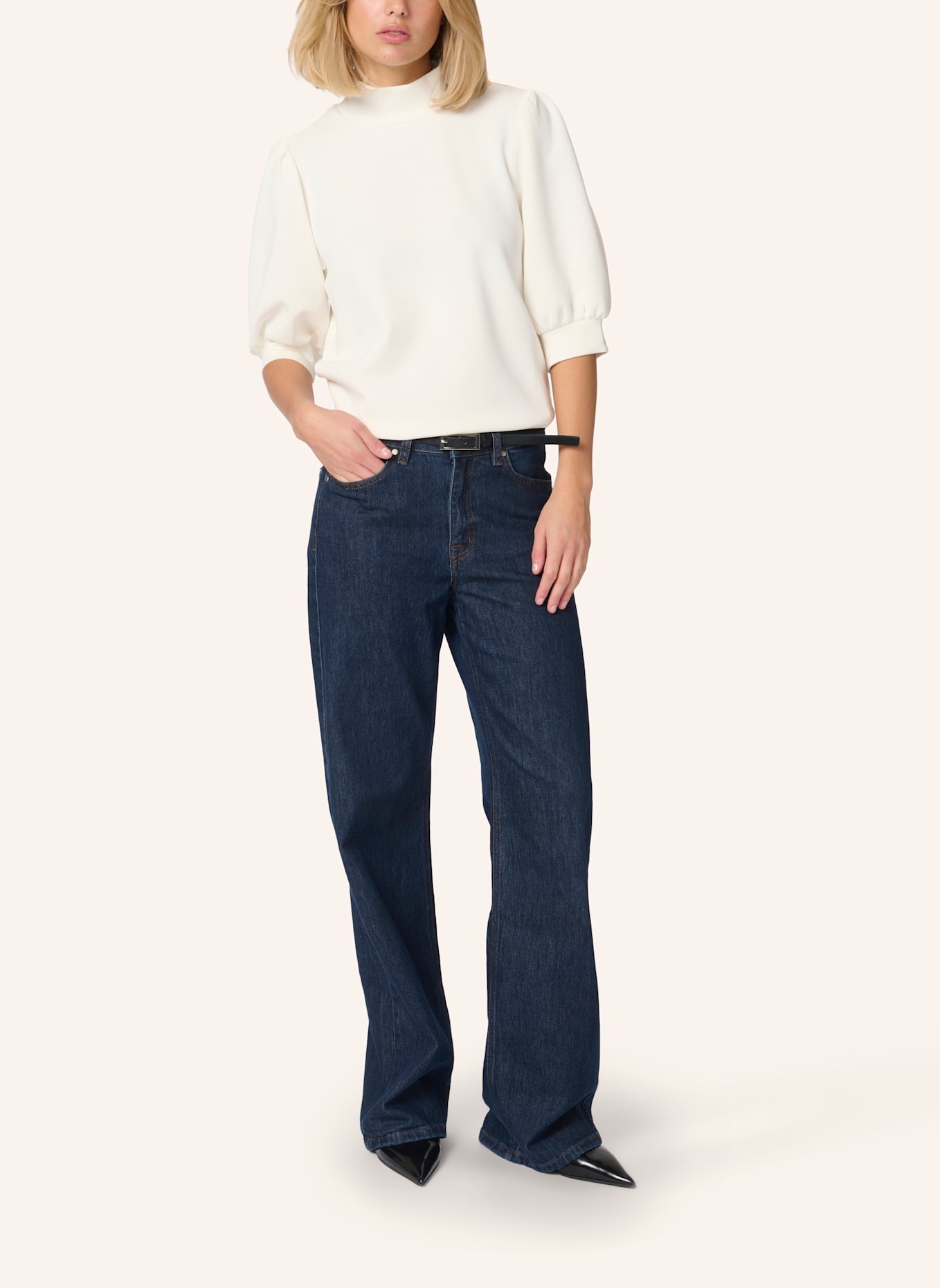 MY ESSENTIAL WARDROBE Bluse PUFF: WEISS