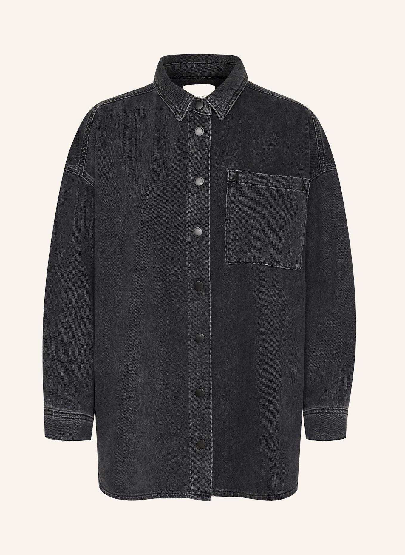 MY ESSENTIAL WARDROBE Oversized-Hemdbluse MALO: DUNKELGRAU