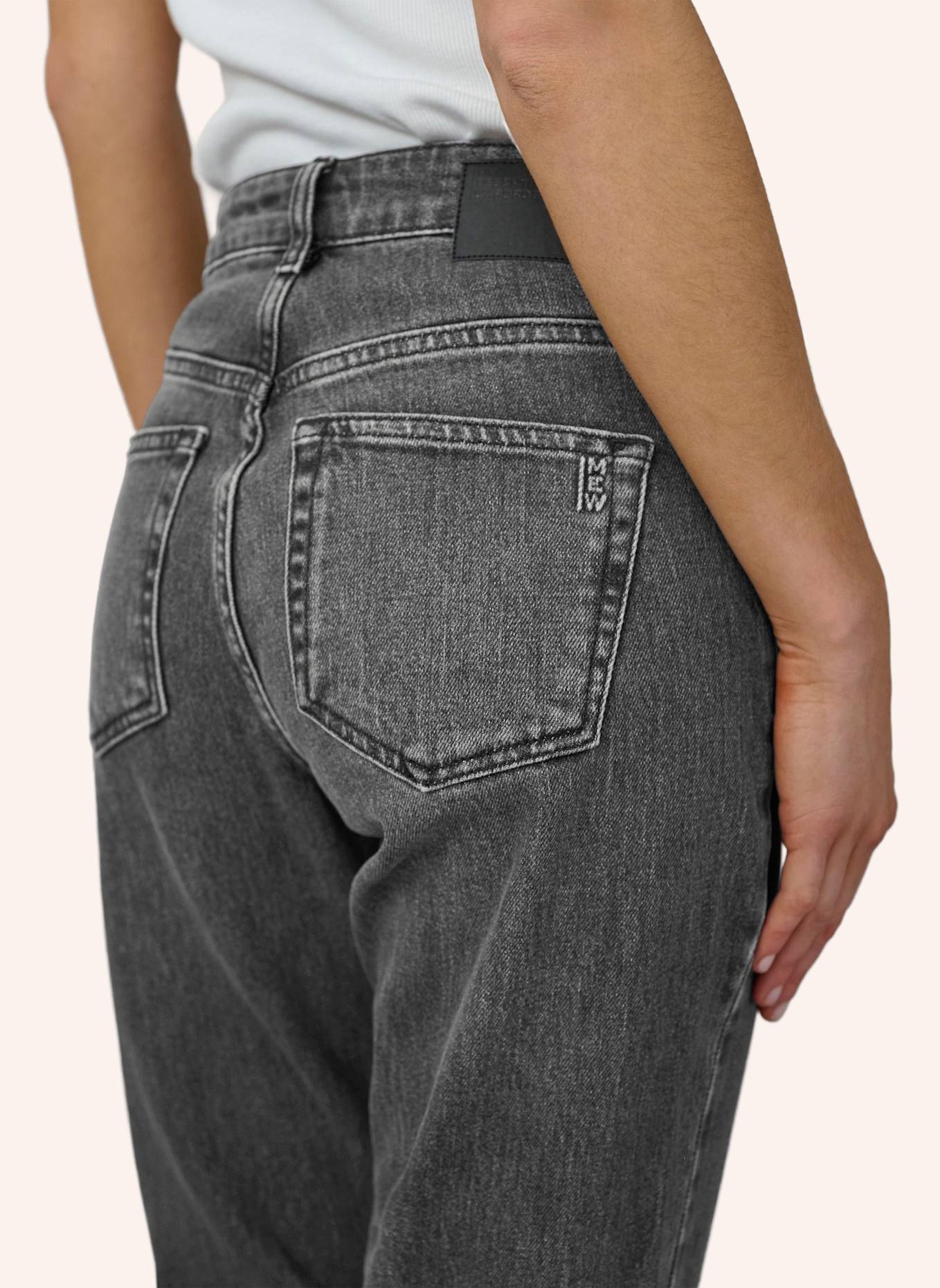 MY ESSENTIAL WARDROBE Jeans MOMMY: DUNKELGRAU