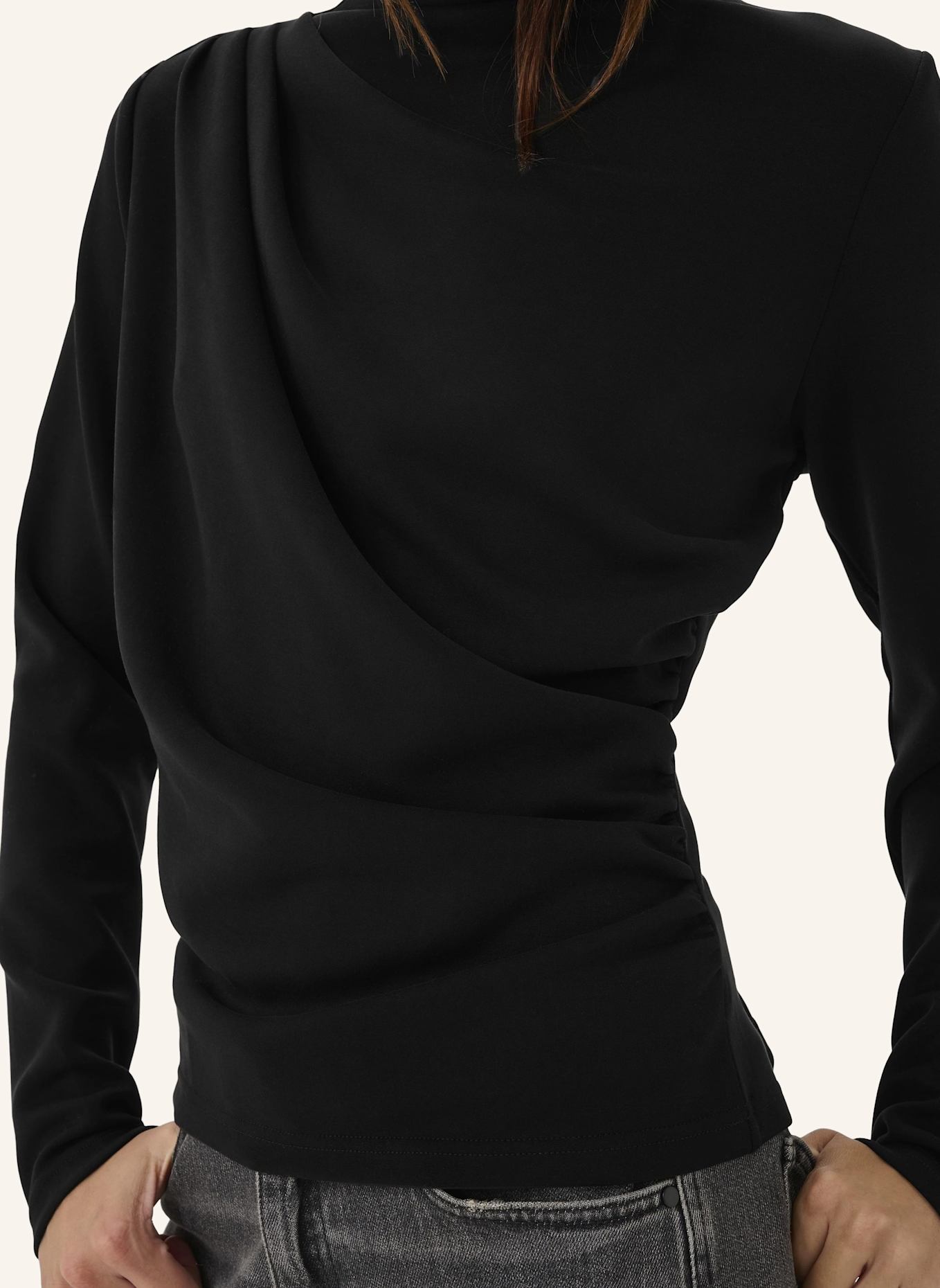 MY ESSENTIAL WARDROBE Oversized-Hemdbluse HELLE: SCHWARZ