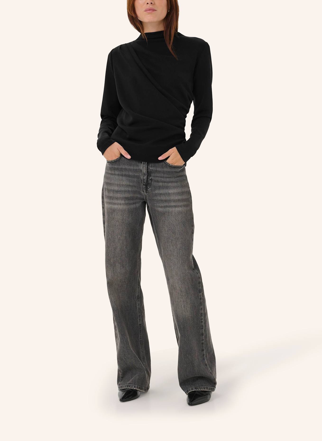 MY ESSENTIAL WARDROBE Oversized-Hemdbluse HELLE: SCHWARZ