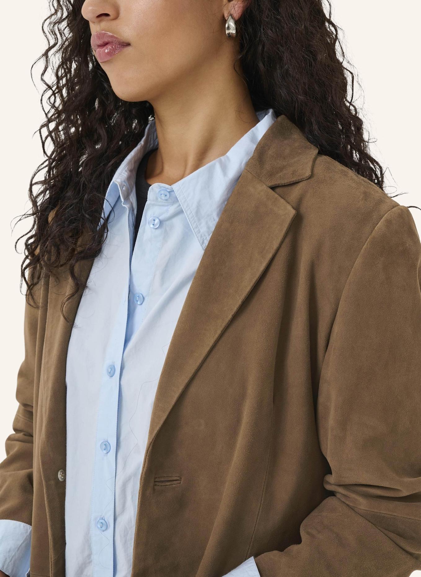 MY ESSENTIAL WARDROBE Lederjacke TARA: COGNAC