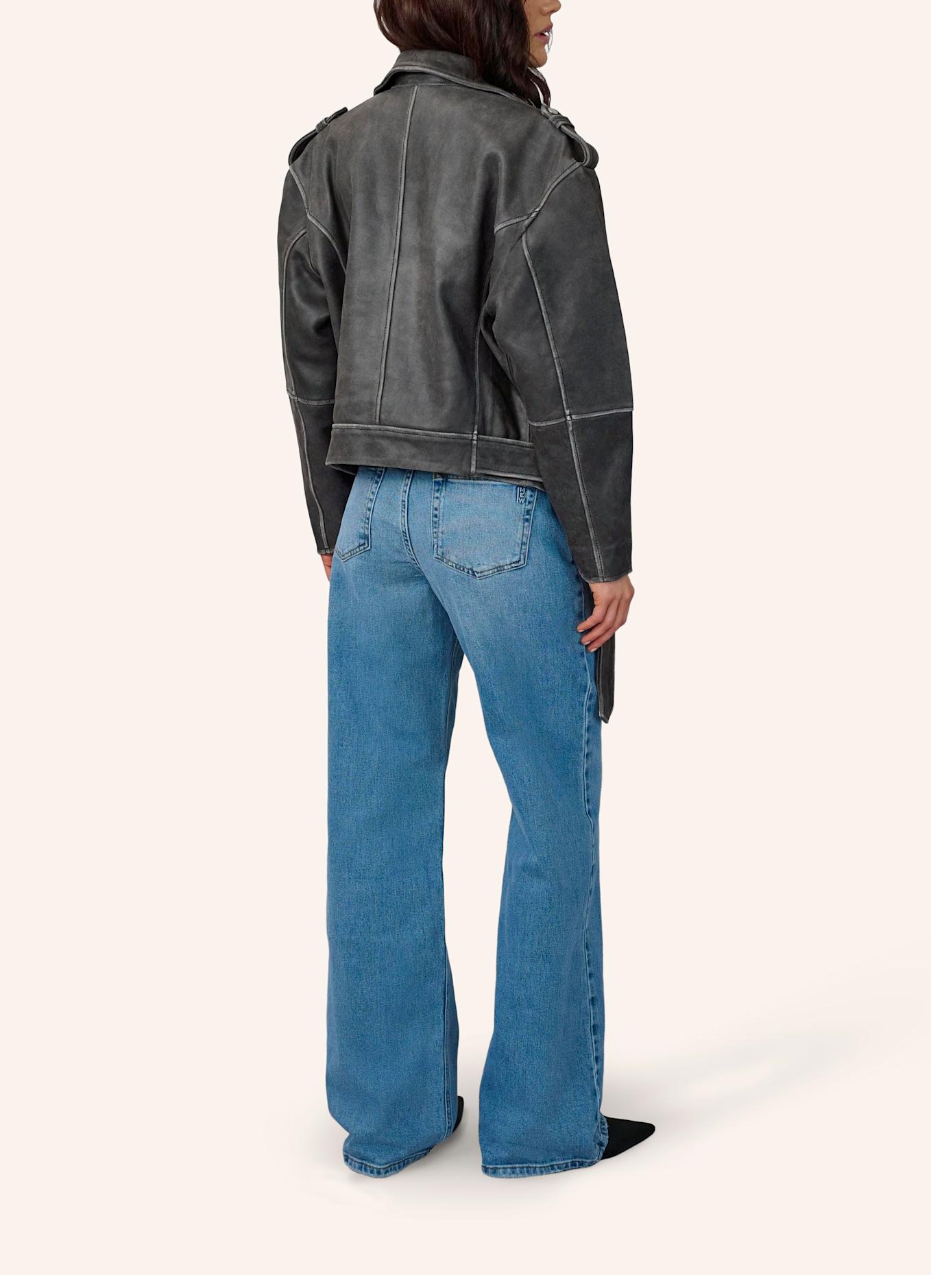 MY ESSENTIAL WARDROBE Lederjacke GILO: GRAU