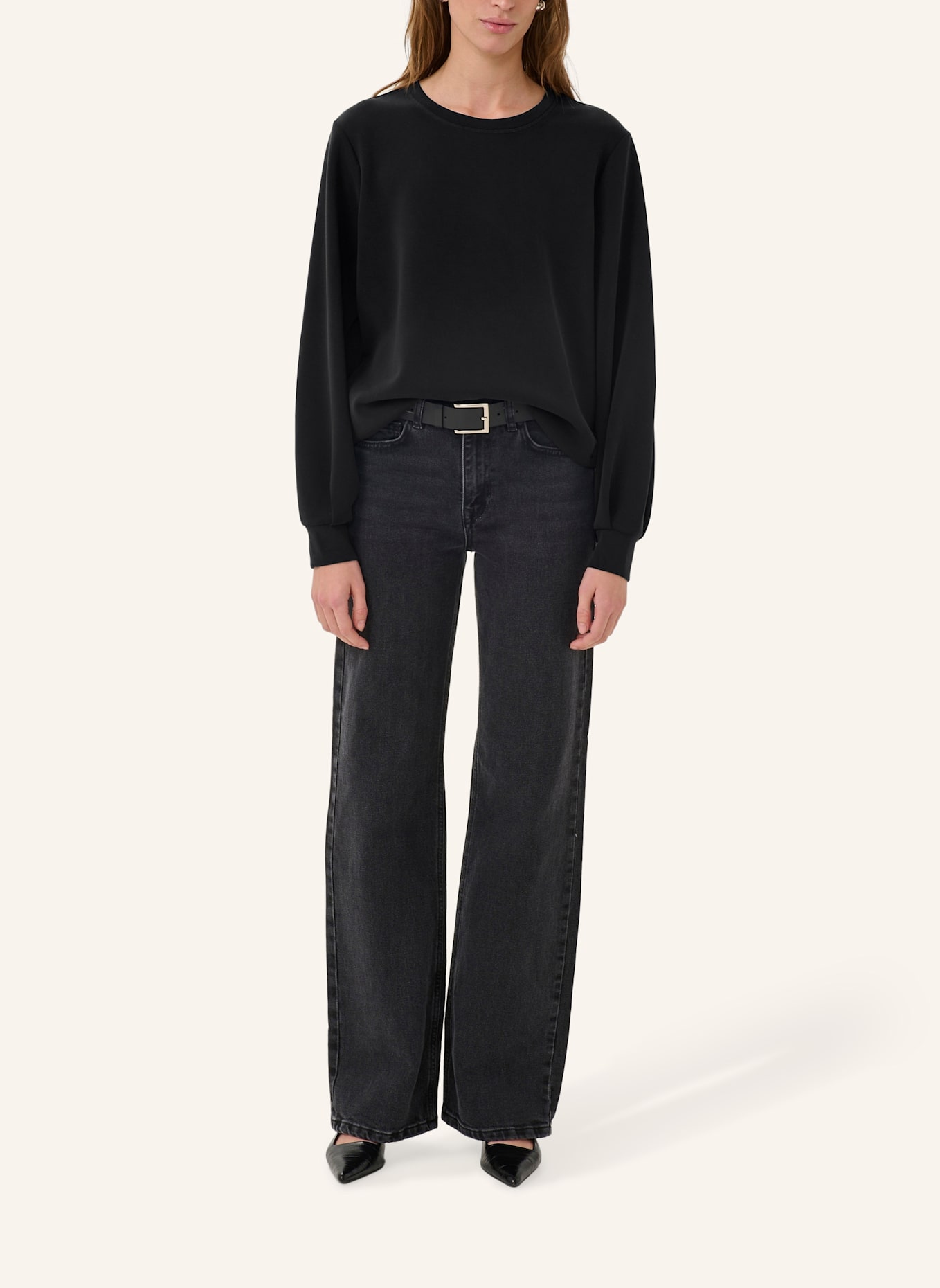 MY ESSENTIAL WARDROBE Sweatshirt: SCHWARZ