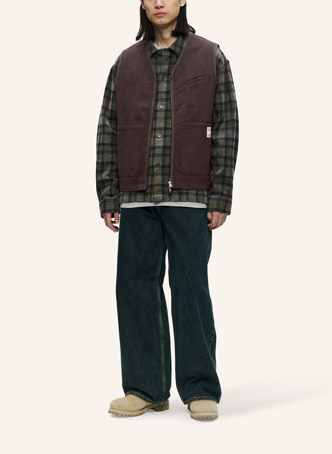 WOOD WOOD Weste WWBO: BRAUN