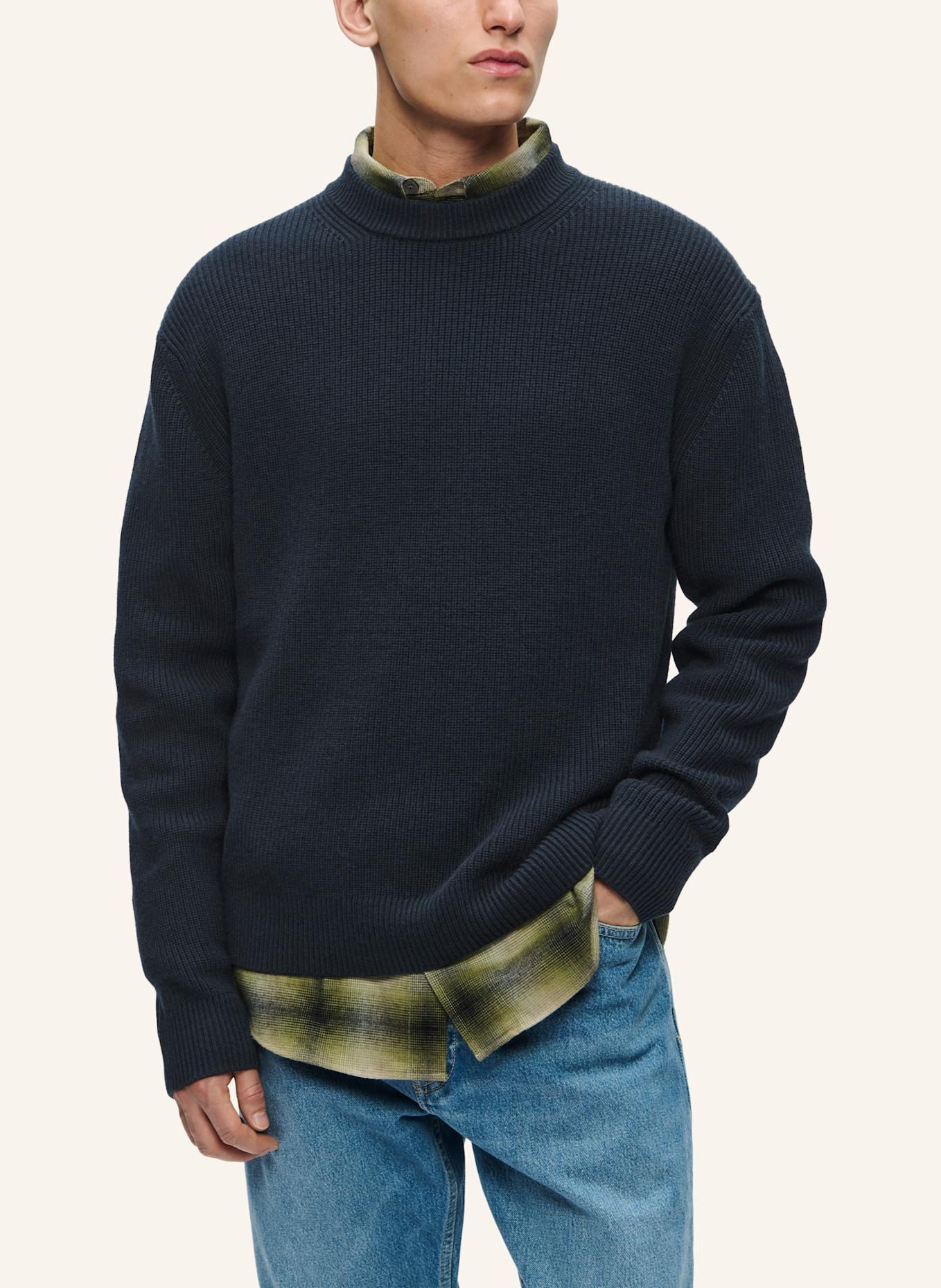 WOOD WOOD Strickpullover WWMORTEN: DUNKELBLAU