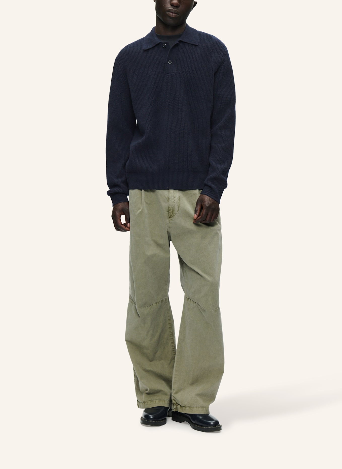 WOOD WOOD Strickpullover WWKEVIN: DUNKELBLAU