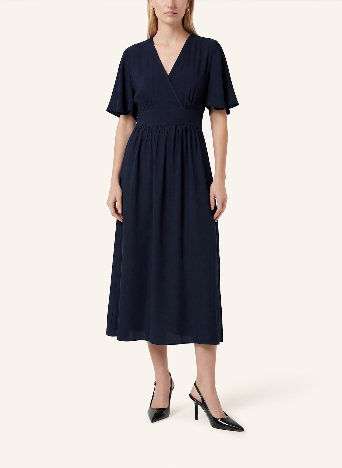 KAFFE Maxikleid KASIRENA: DUNKELBLAU