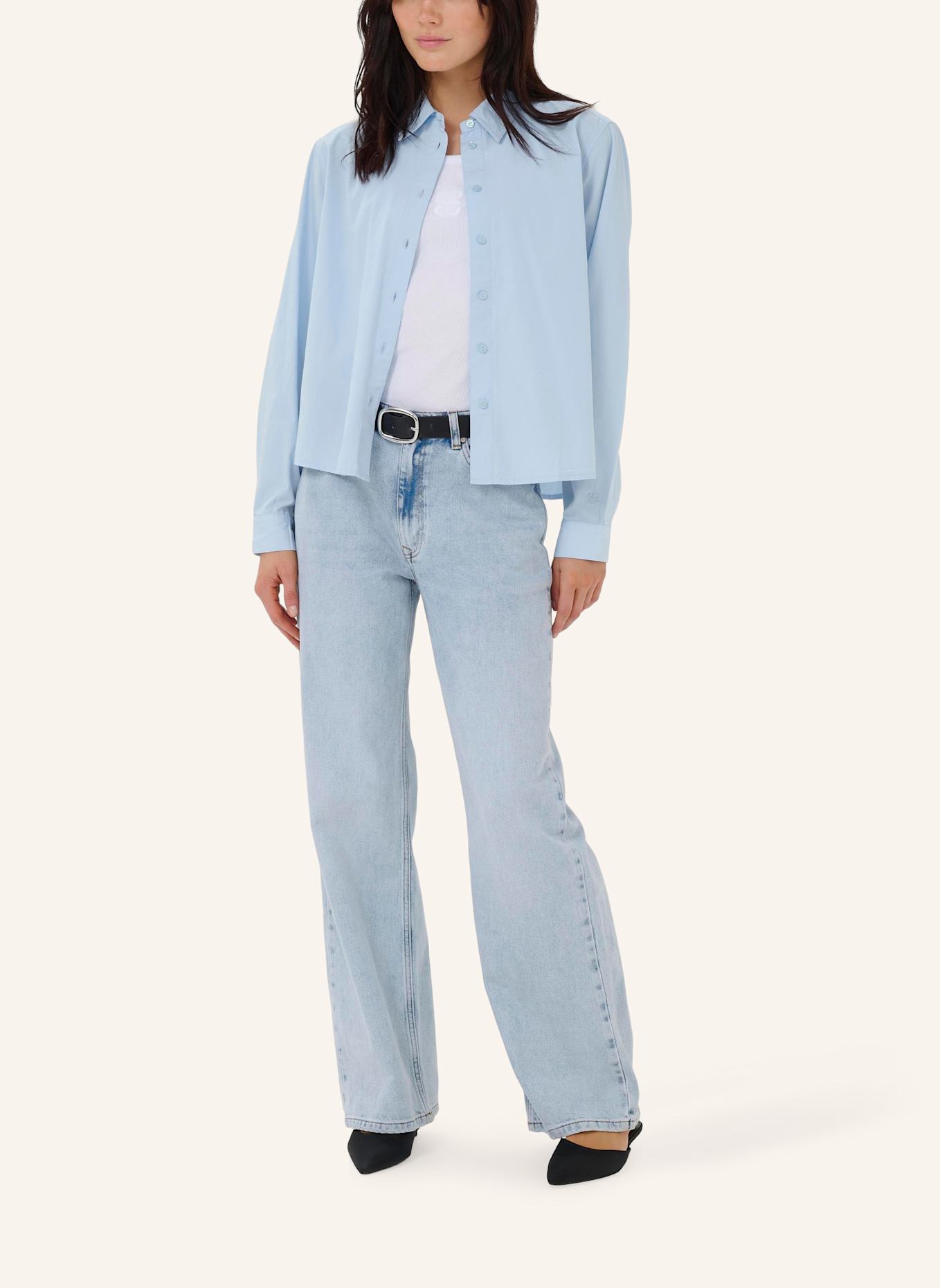 MY ESSENTIAL WARDROBE Hemdbluse THESHIRT: BLAU