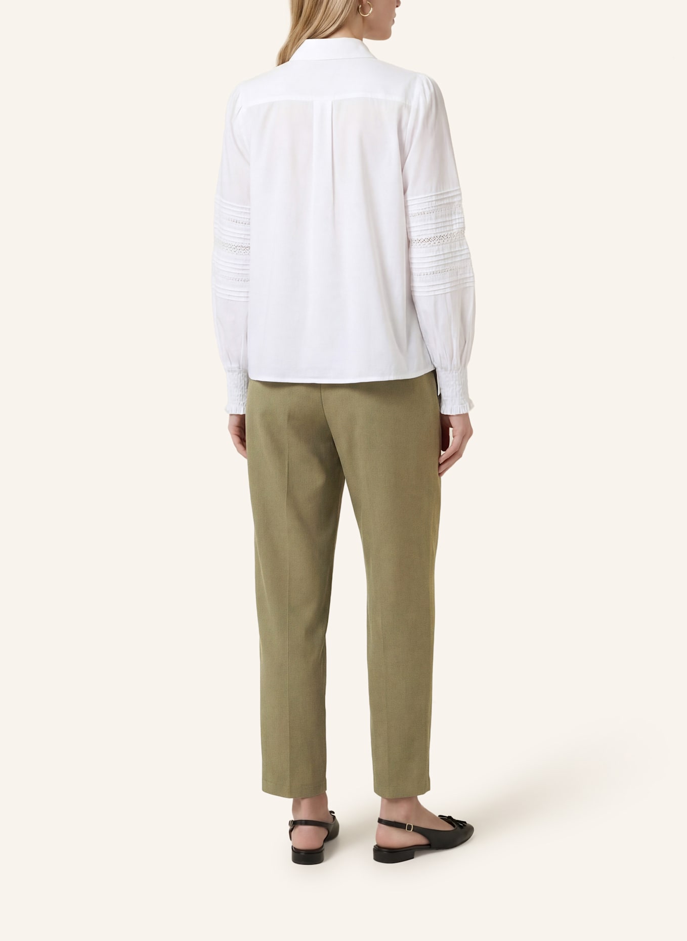 KAFFE Hemdbluse KABELLA: WEISS