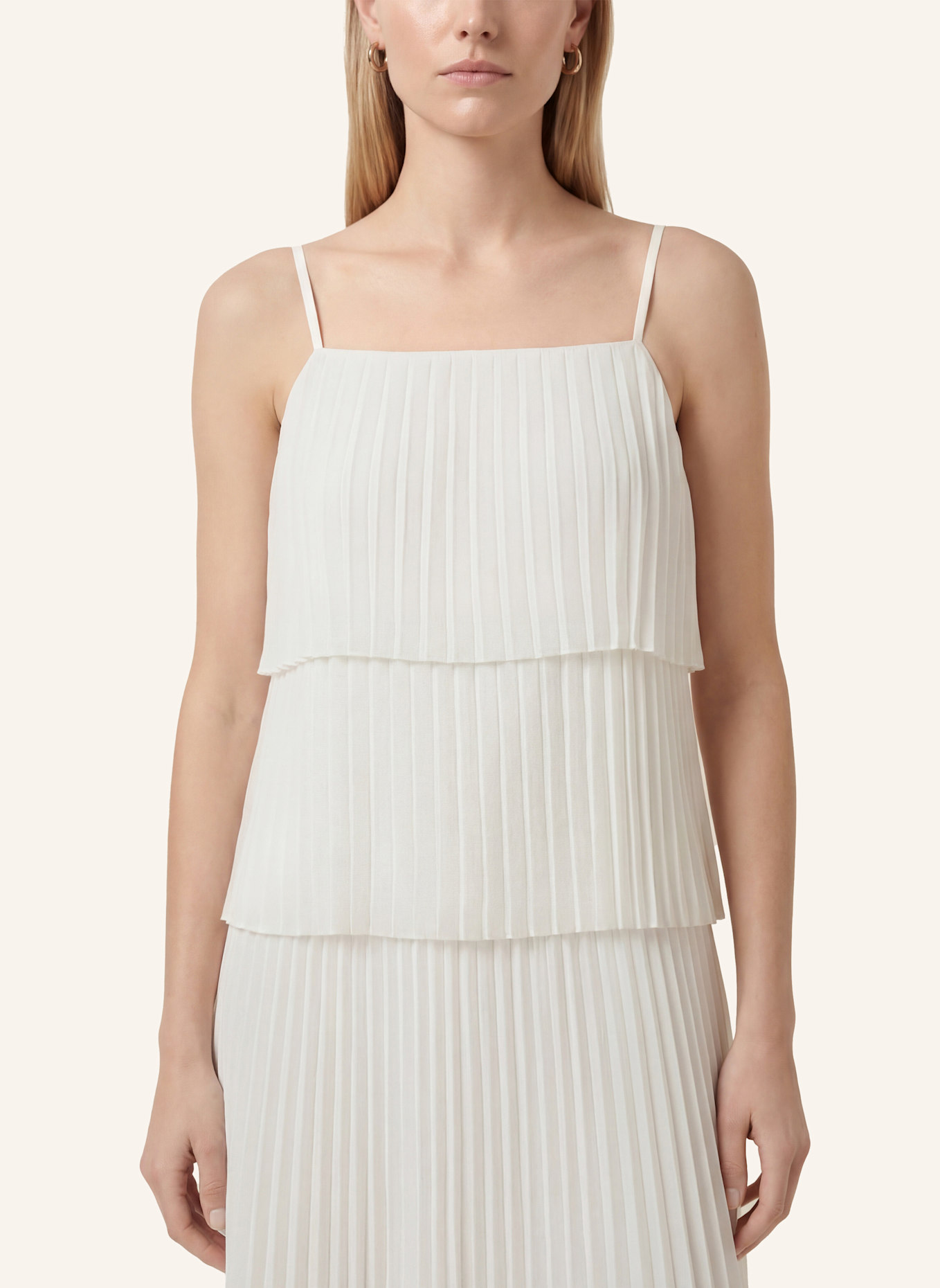 KAFFE Maxikleid KAKIERA: WEISS