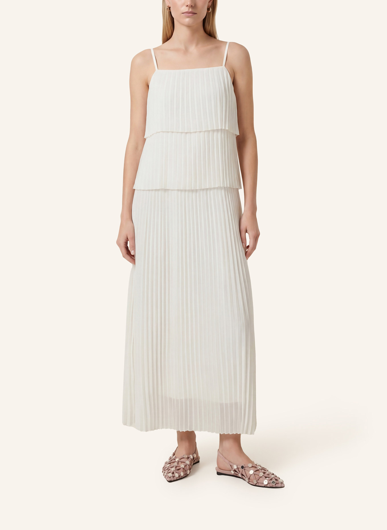 KAFFE Maxikleid KAKIERA: WEISS