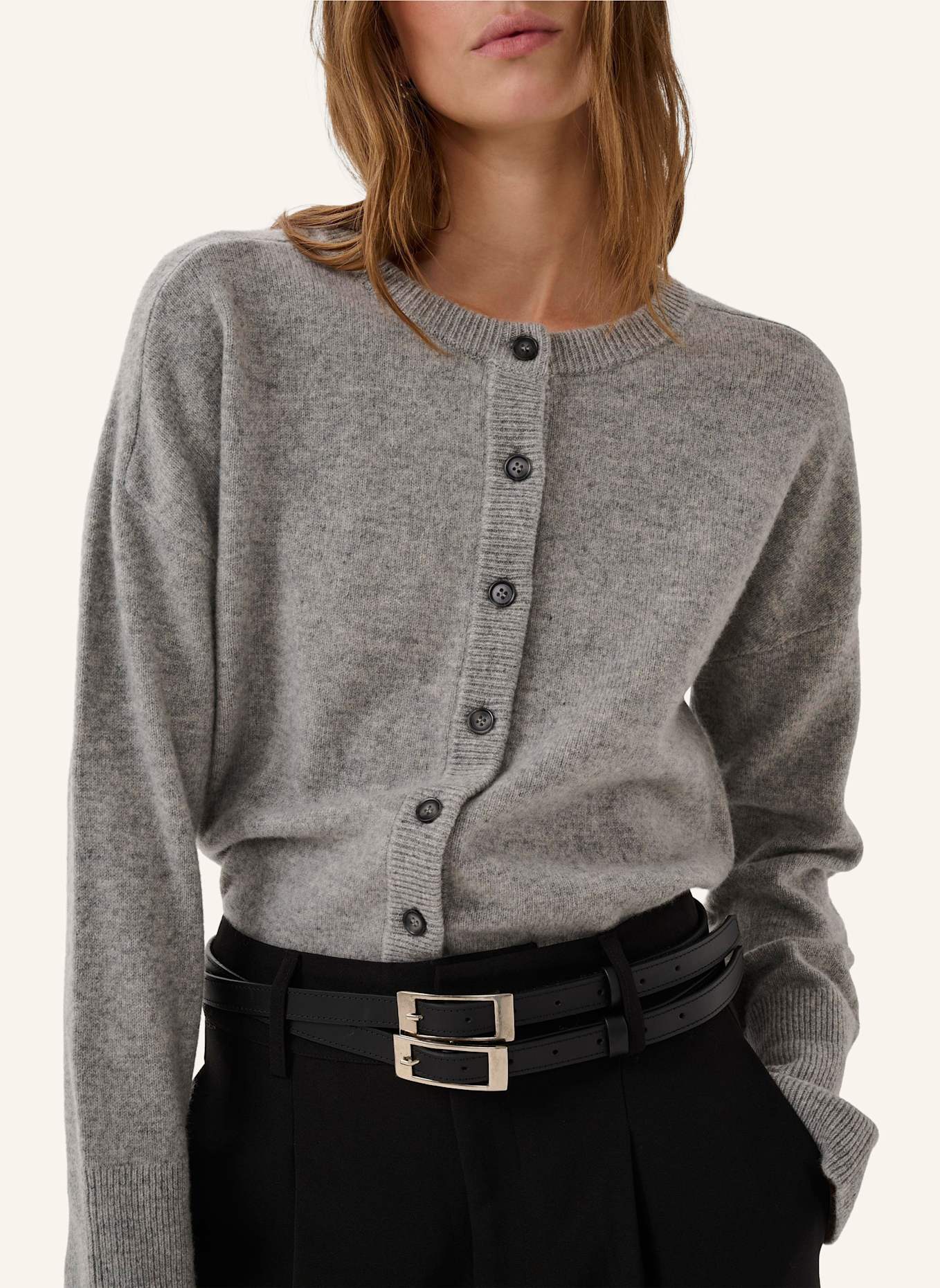 MY ESSENTIAL WARDROBE Cardigan MWTHEKNIT: HELLGRAU