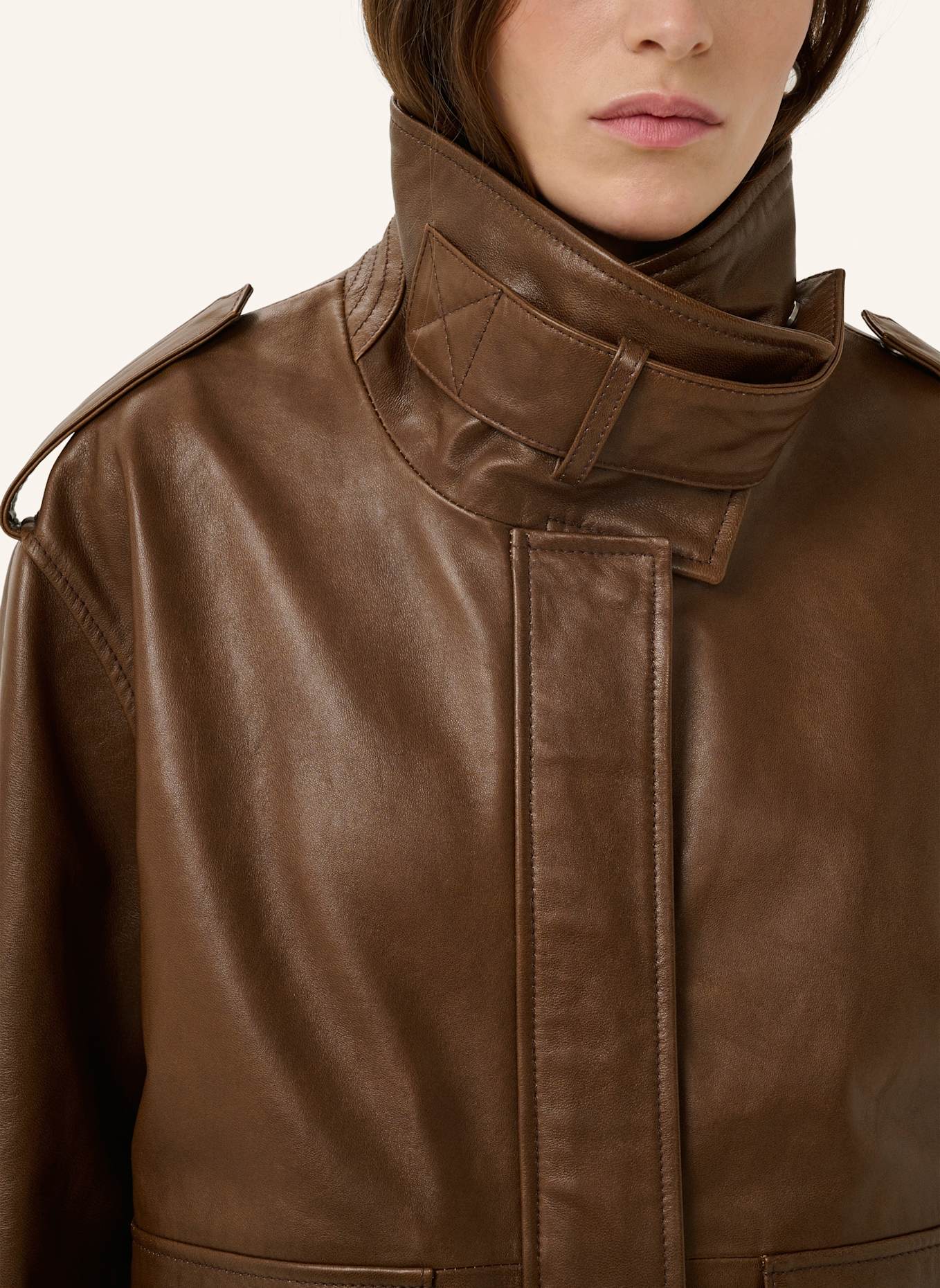 MY ESSENTIAL WARDROBE Lederjacke MWDINA: BRAUN