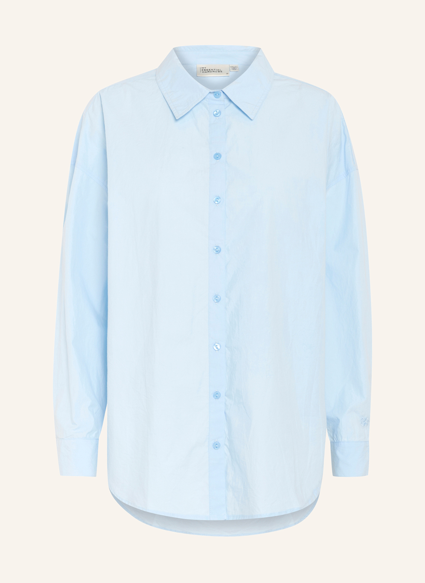 MY ESSENTIAL WARDROBE Oversized-Hemdbluse BOXY: BLAU