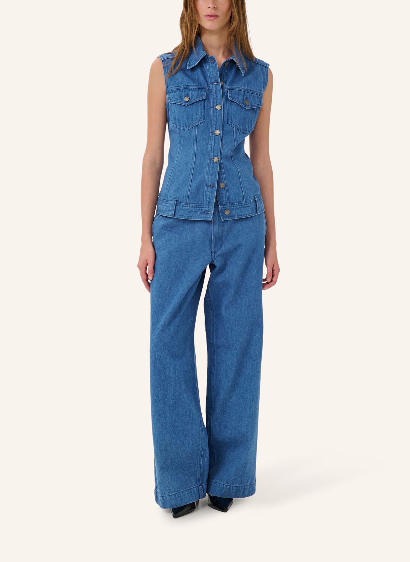 MY ESSENTIAL WARDROBE Jeansweste MWSAKA: BLAU
