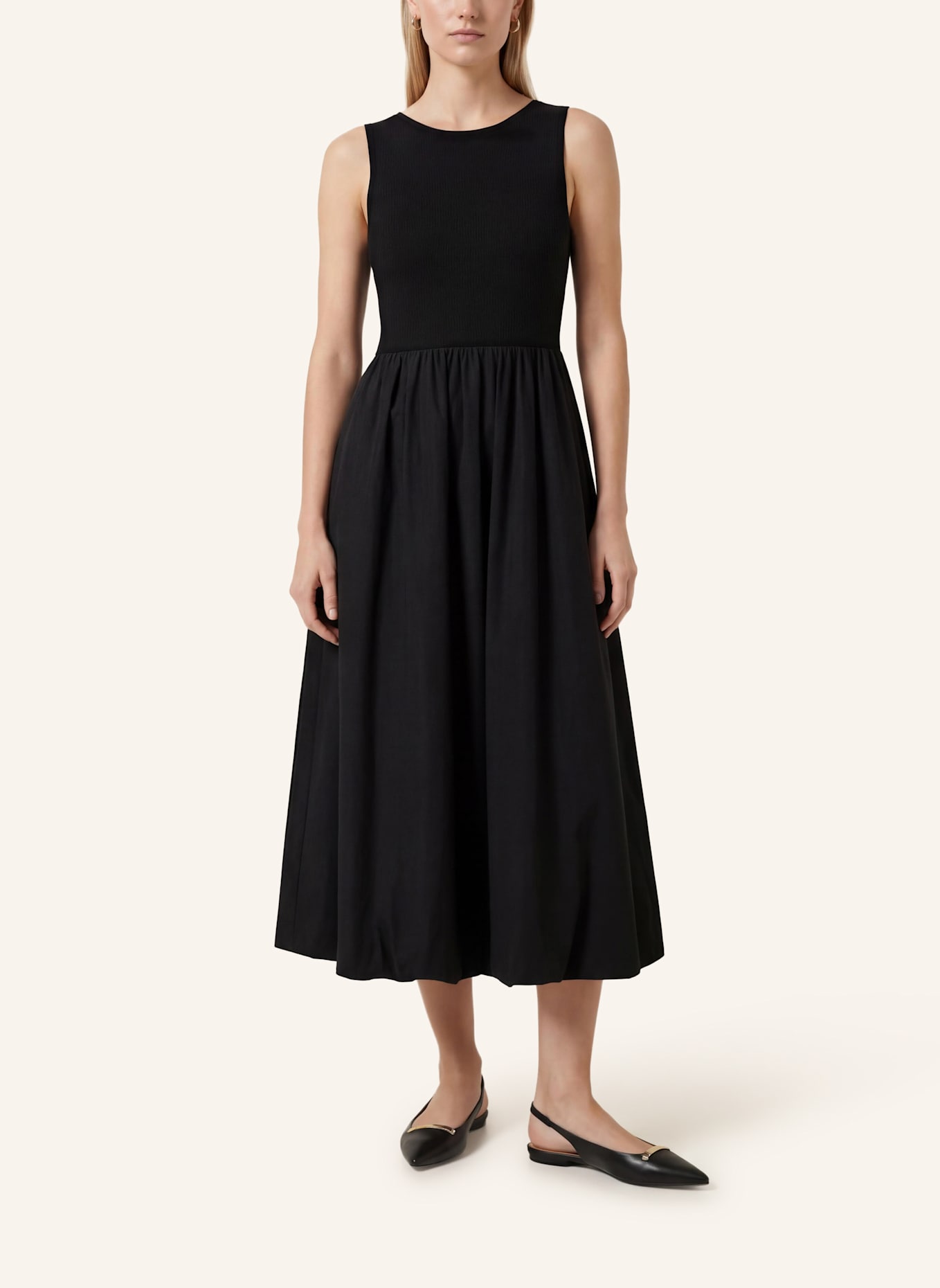 KAFFE Maxikleid KAKIRSTEN: SCHWARZ