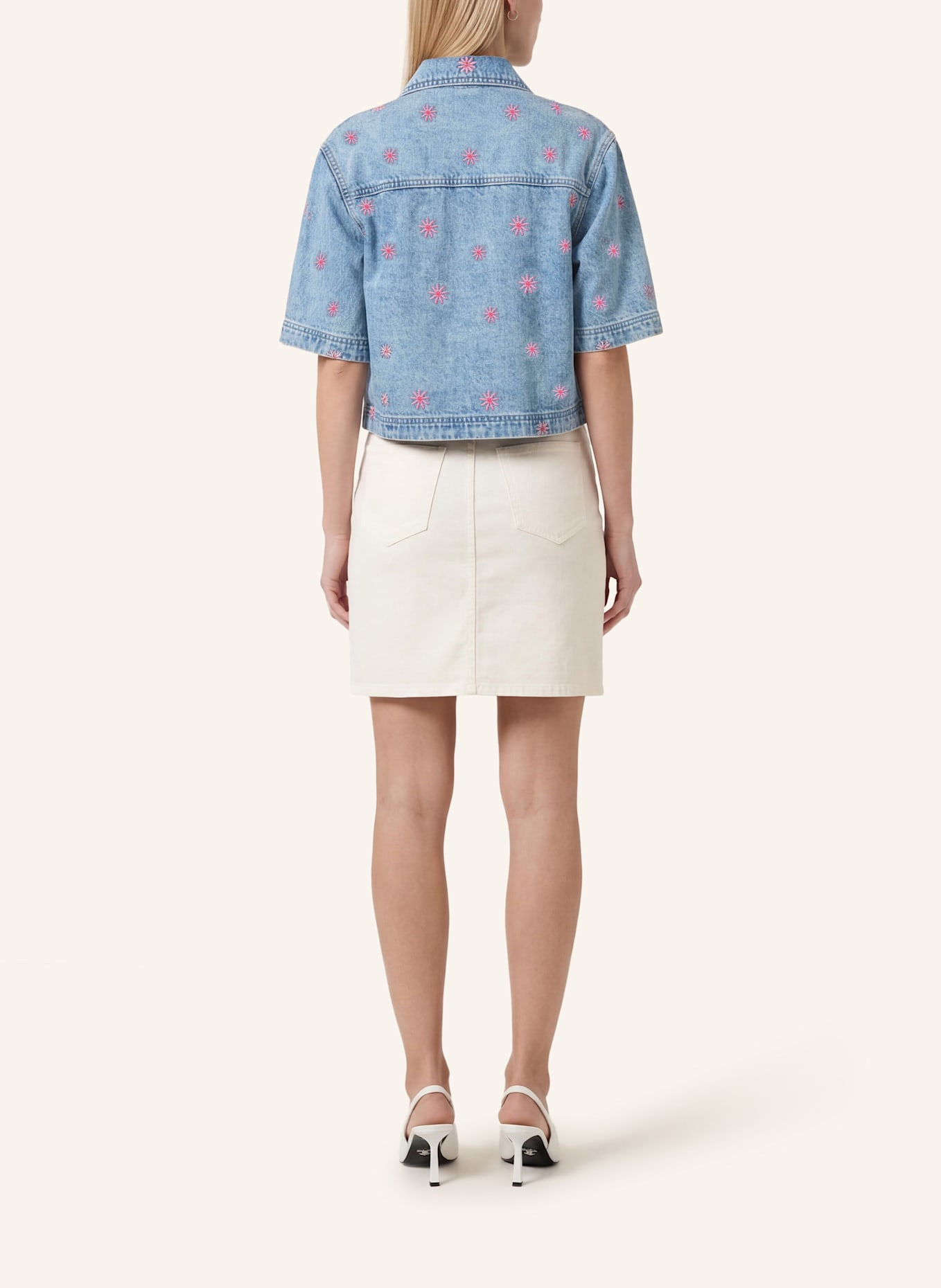 KAFFE Jeansbluse KABABENA: BLAU