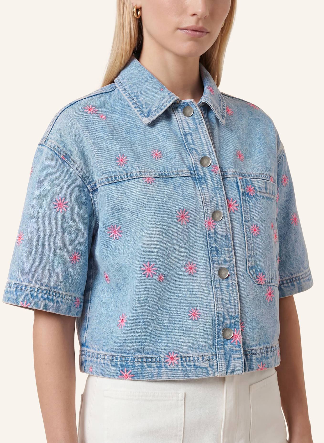 KAFFE Jeansbluse KABABENA: BLAU