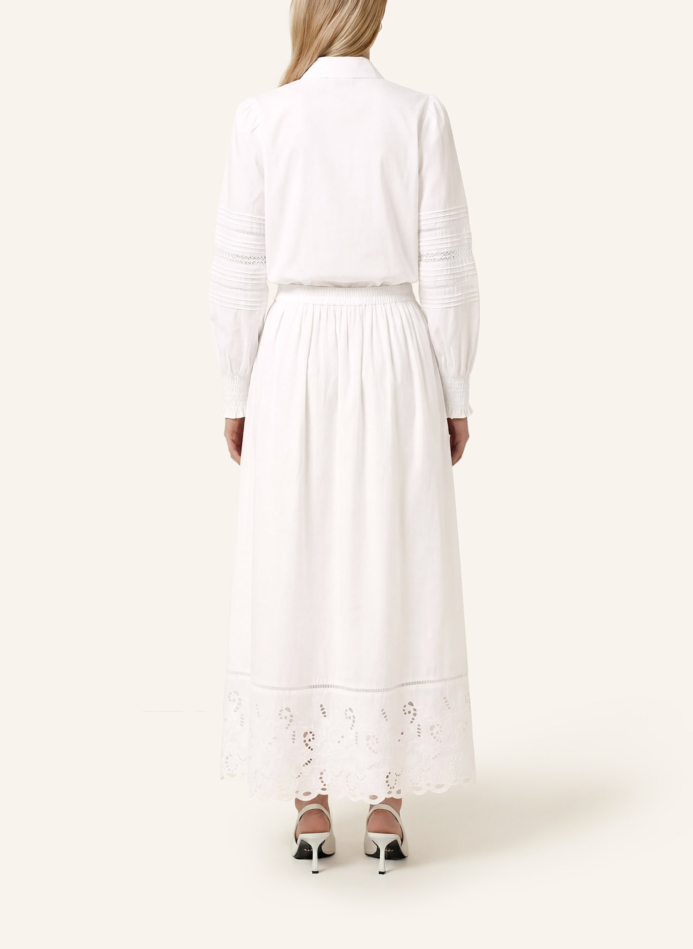 KAFFE Maxirock KAGERTRUD: WEISS