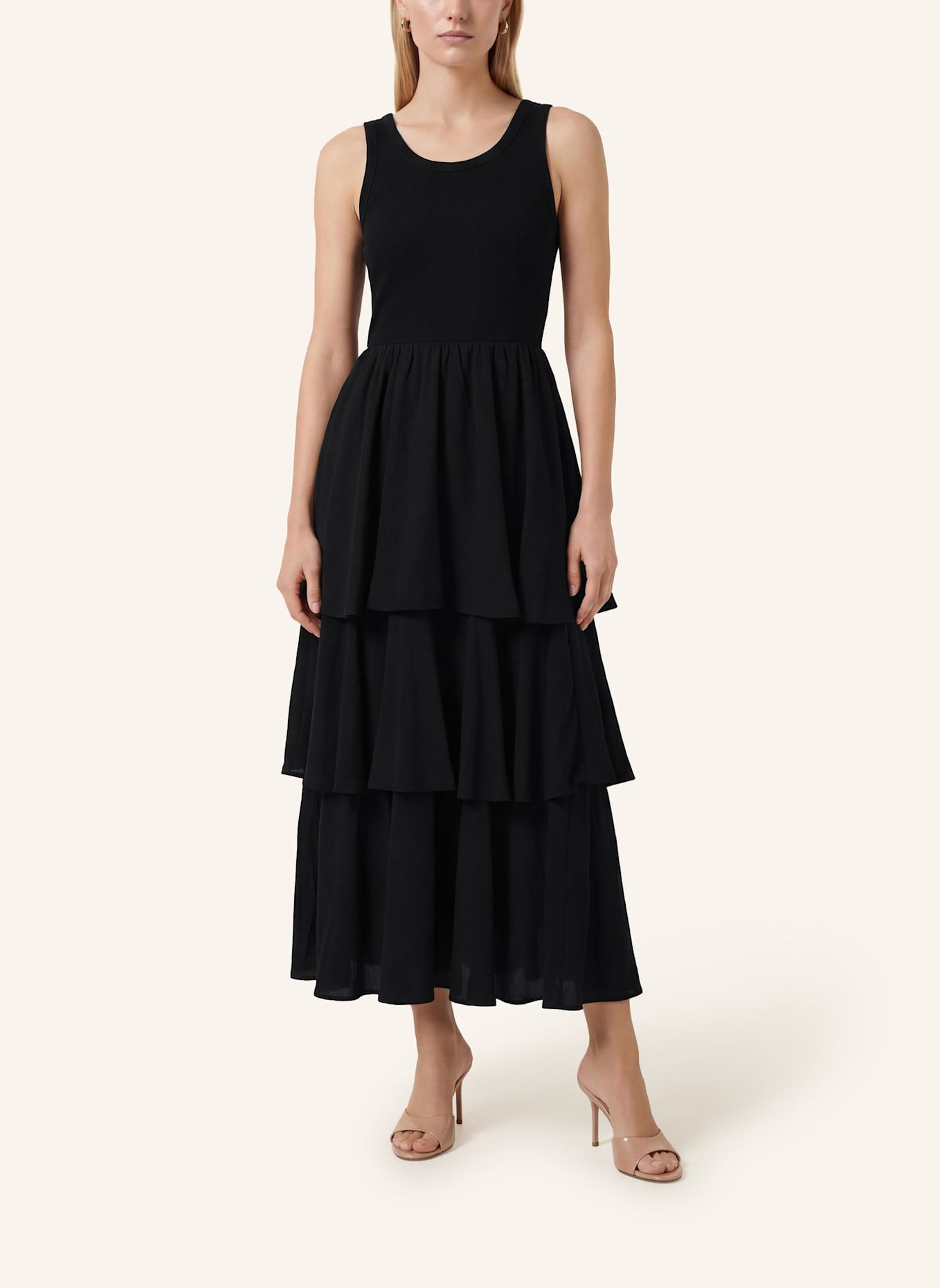 KAFFE Maxikleid KAERIKA: SCHWARZ