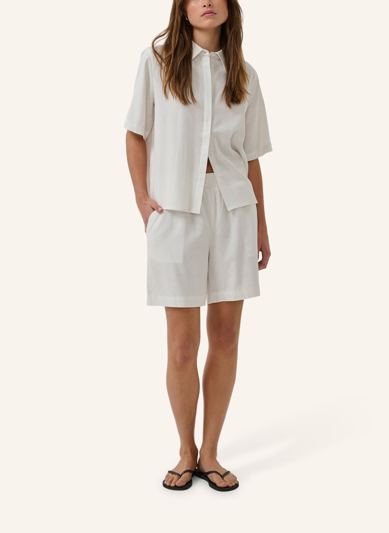 MY ESSENTIAL WARDROBE Kurzarmhemd MWDIAS: WEISS