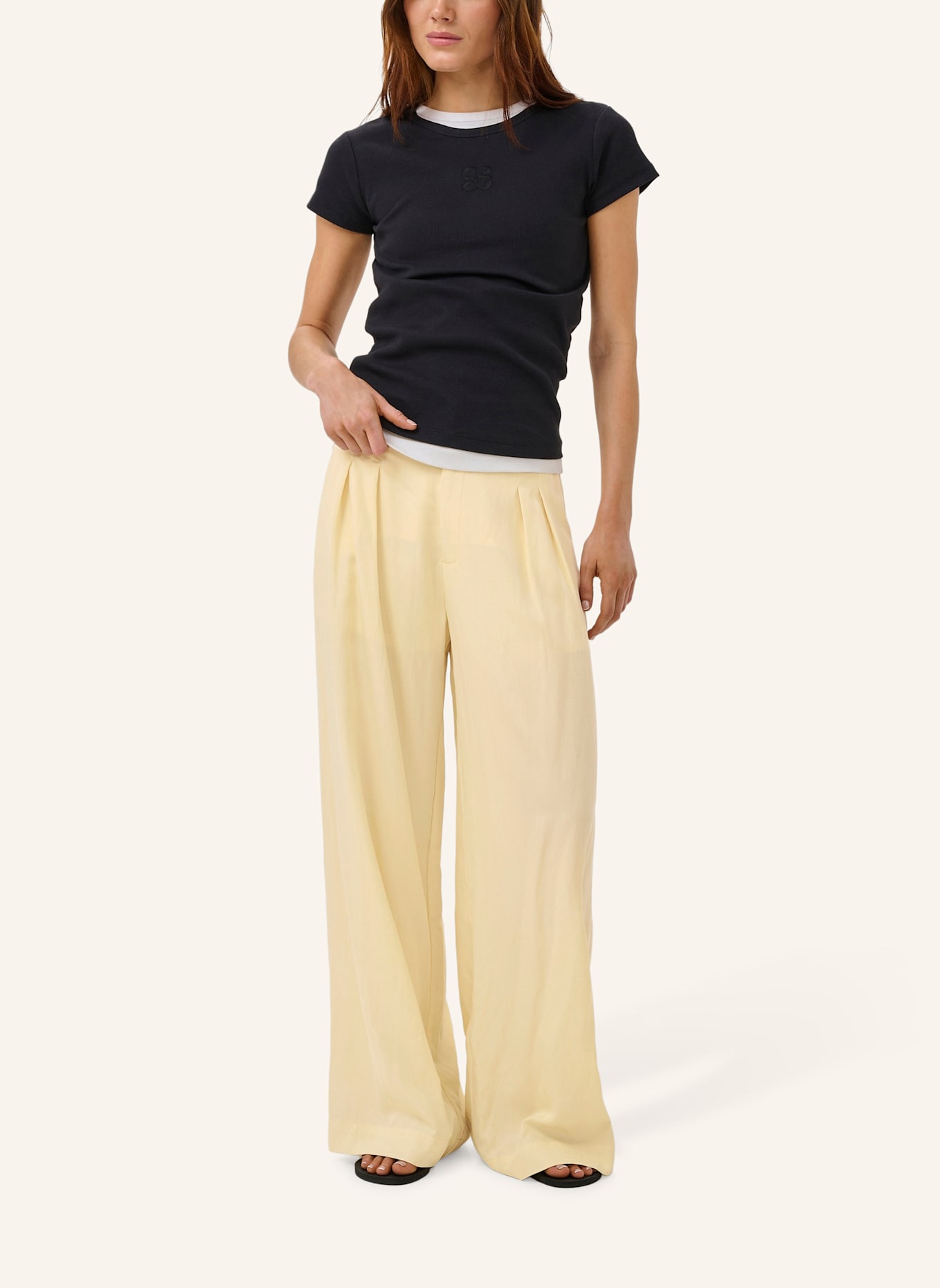 MY ESSENTIAL WARDROBE Marlenehose MWZOE GILDA: GELB