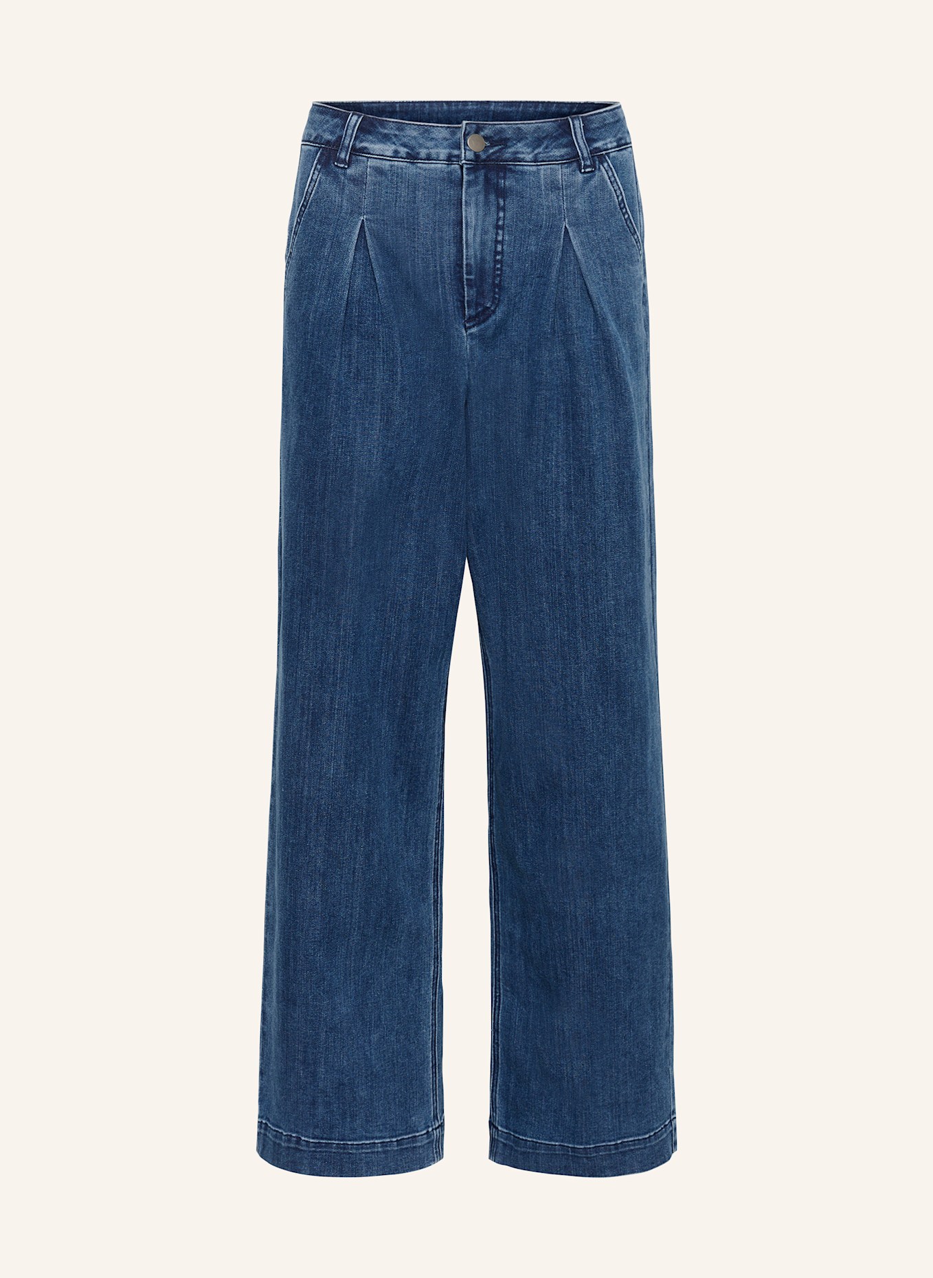 KAFFE Wide Leg Jeans KALEA: BLAU