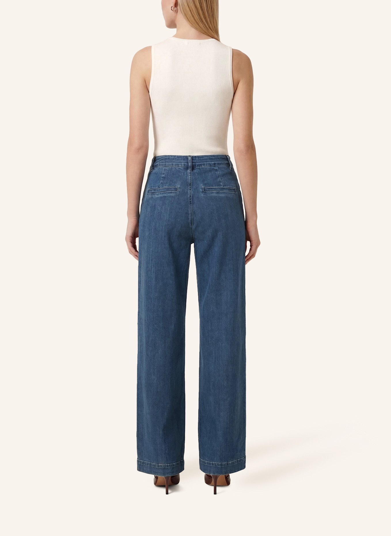 KAFFE Wide Leg Jeans KALEA: BLAU