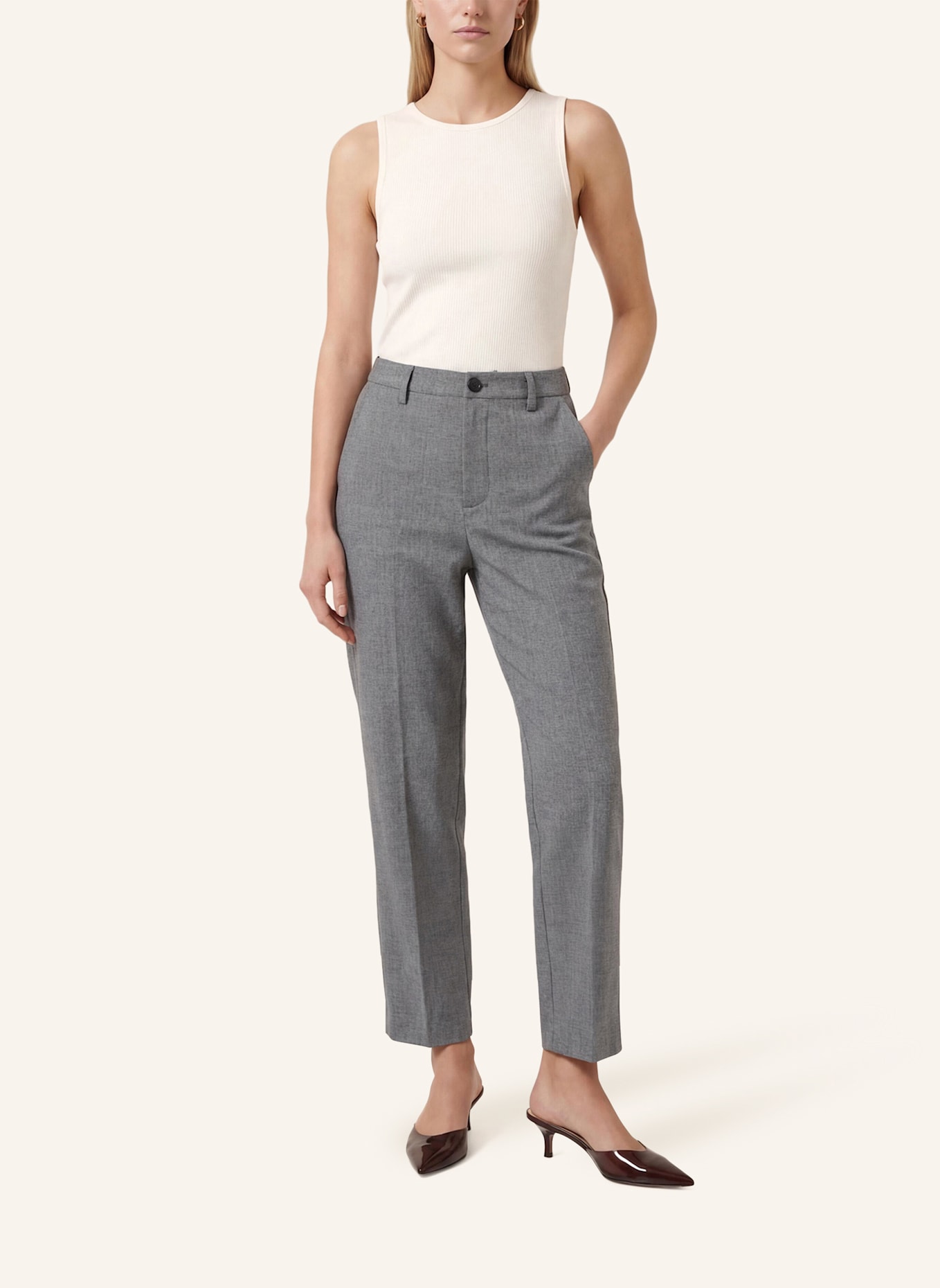 KAFFE 7/8-Hose KARAMONA: GRAU