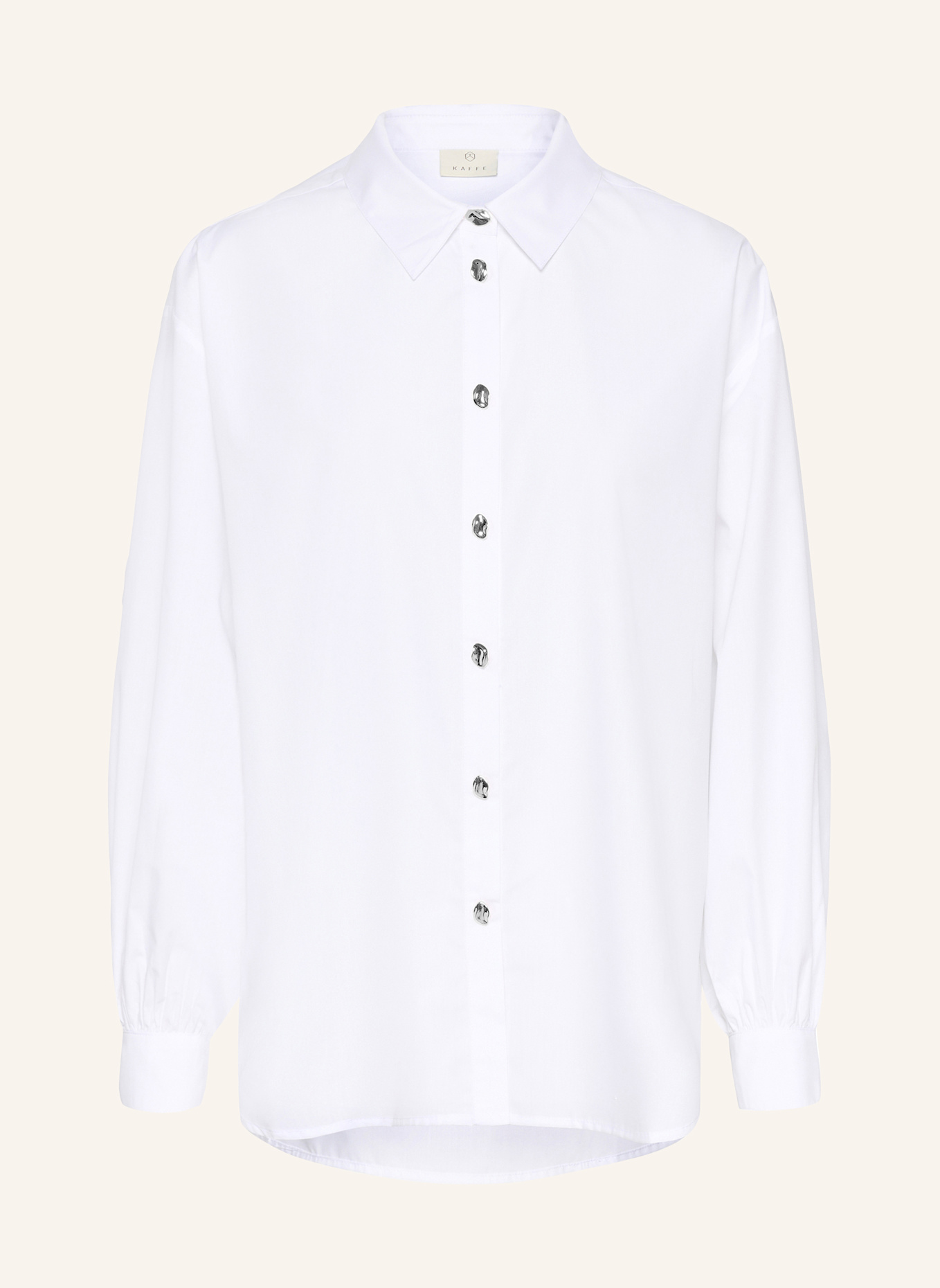 KAFFE Hemdbluse KANOELLA: WEISS