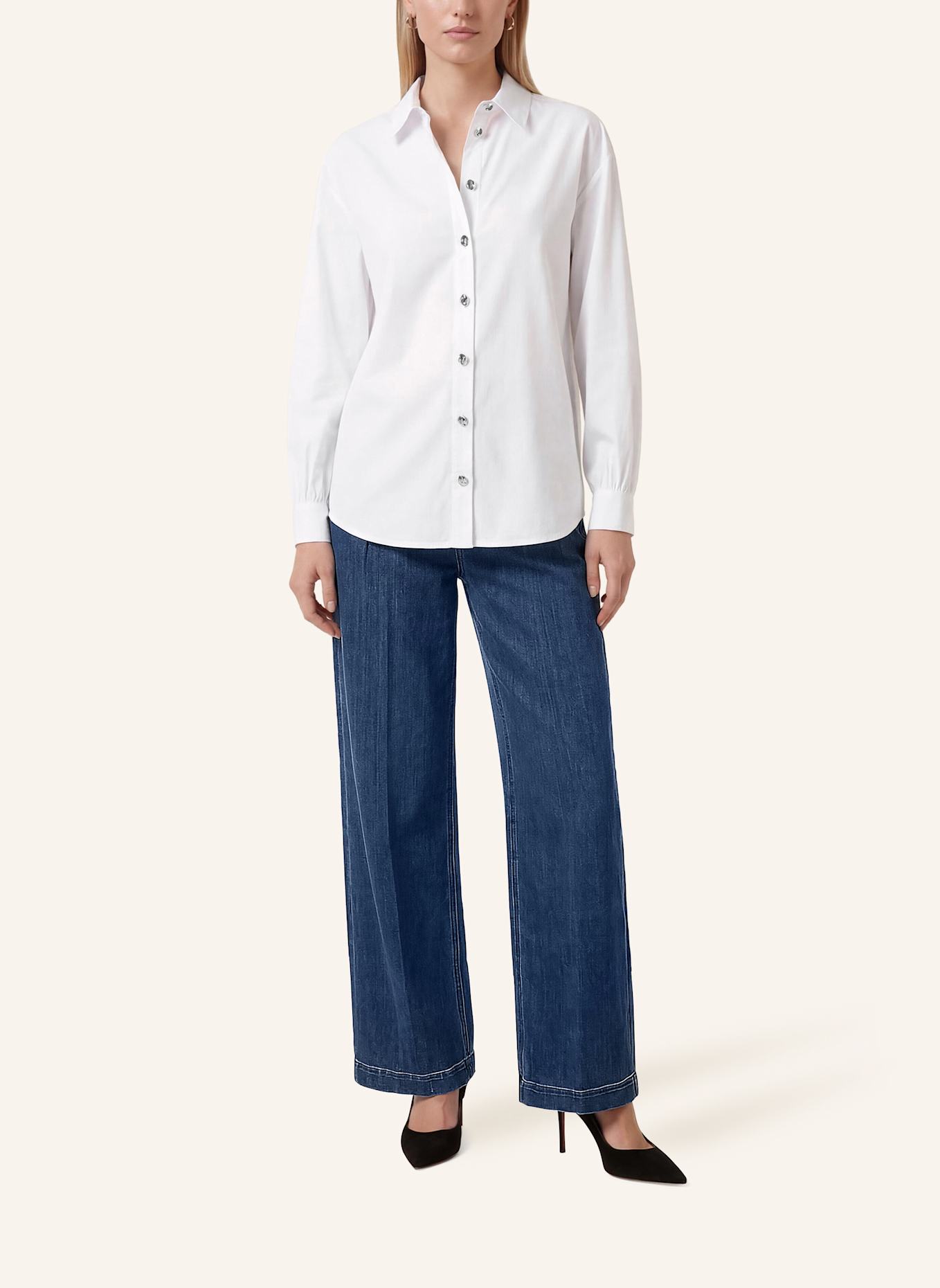 KAFFE Hemdbluse KANOELLA: WEISS