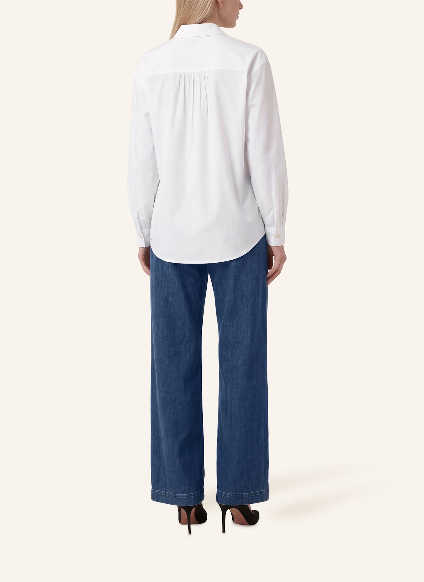 KAFFE Hemdbluse KANOELLA: WEISS