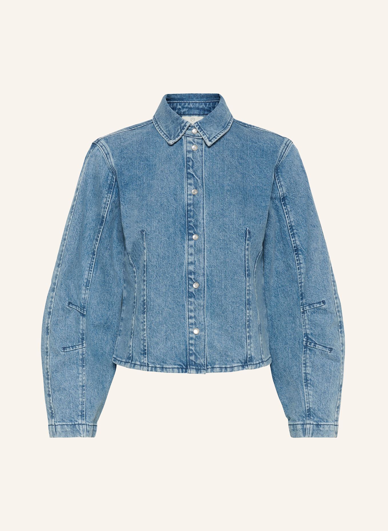 KAFFE Denimhemd KAVALLIS: BLAU