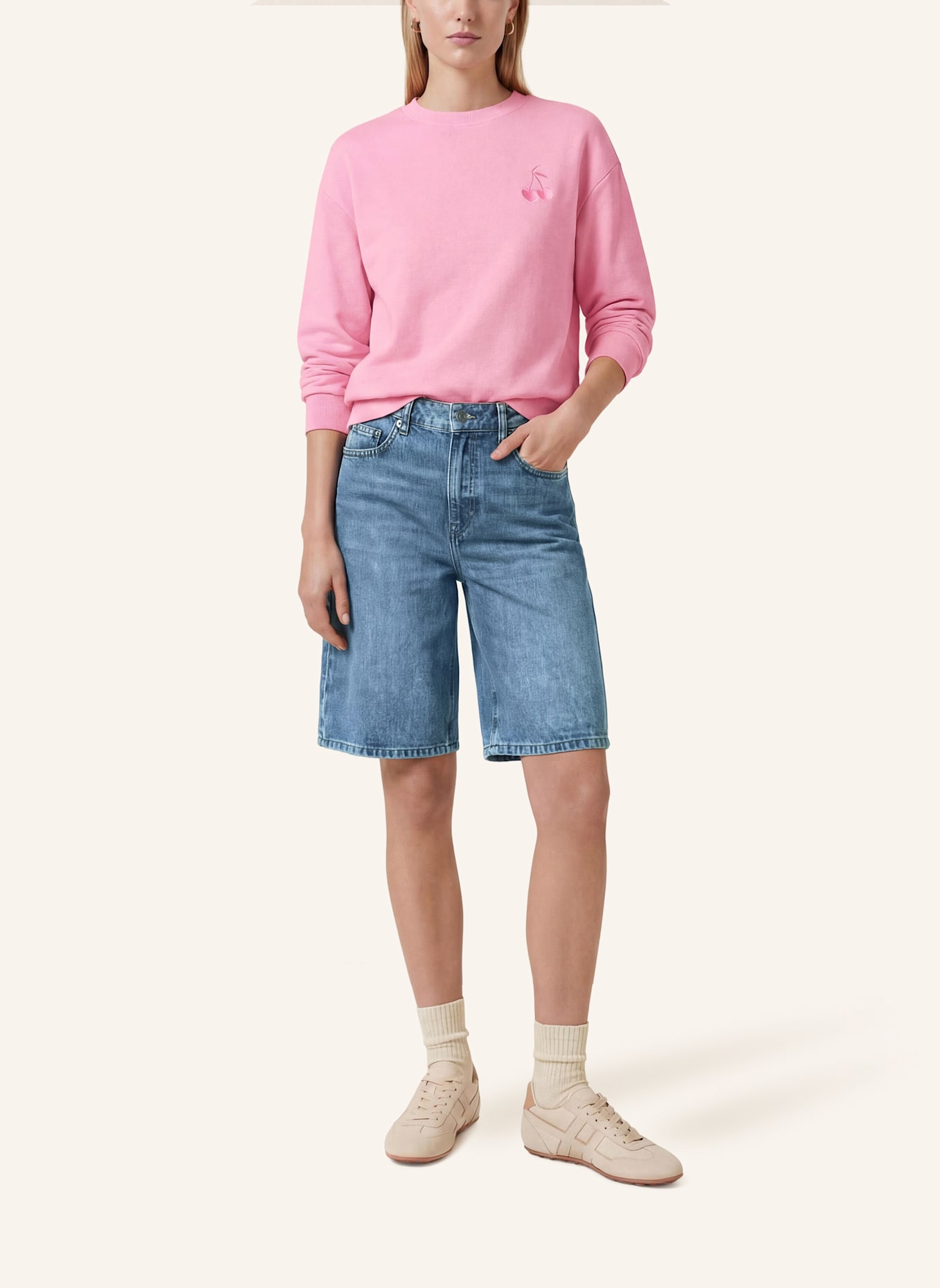KAFFE Denimshorts KAVALLIS: BLAU