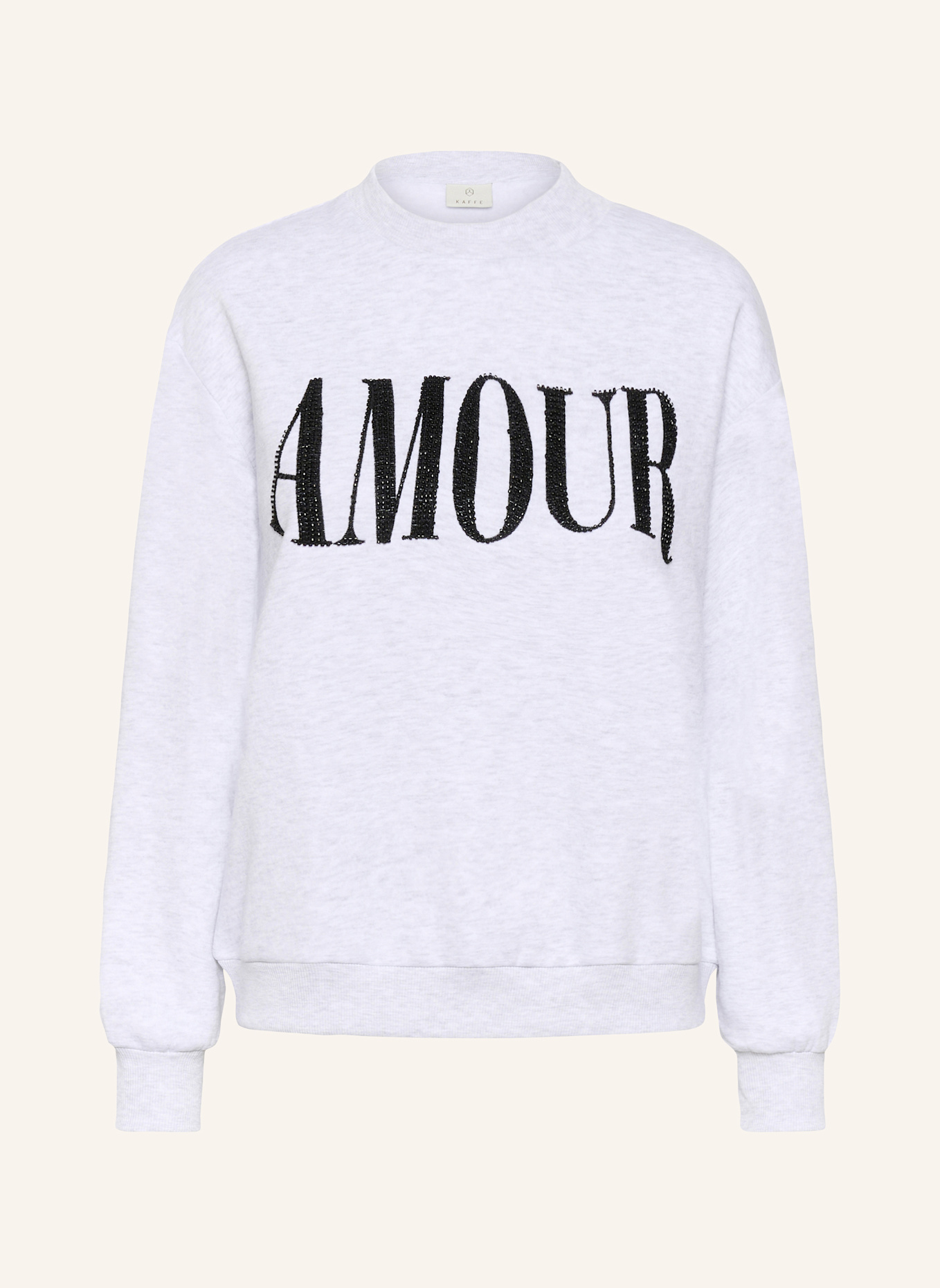 KAFFE Sweatshirt KAMELODY: HELLGRAU