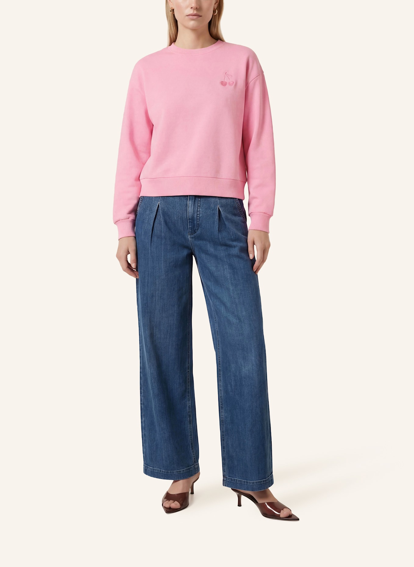 KAFFE Sweatshirt KAMELODY: PINK