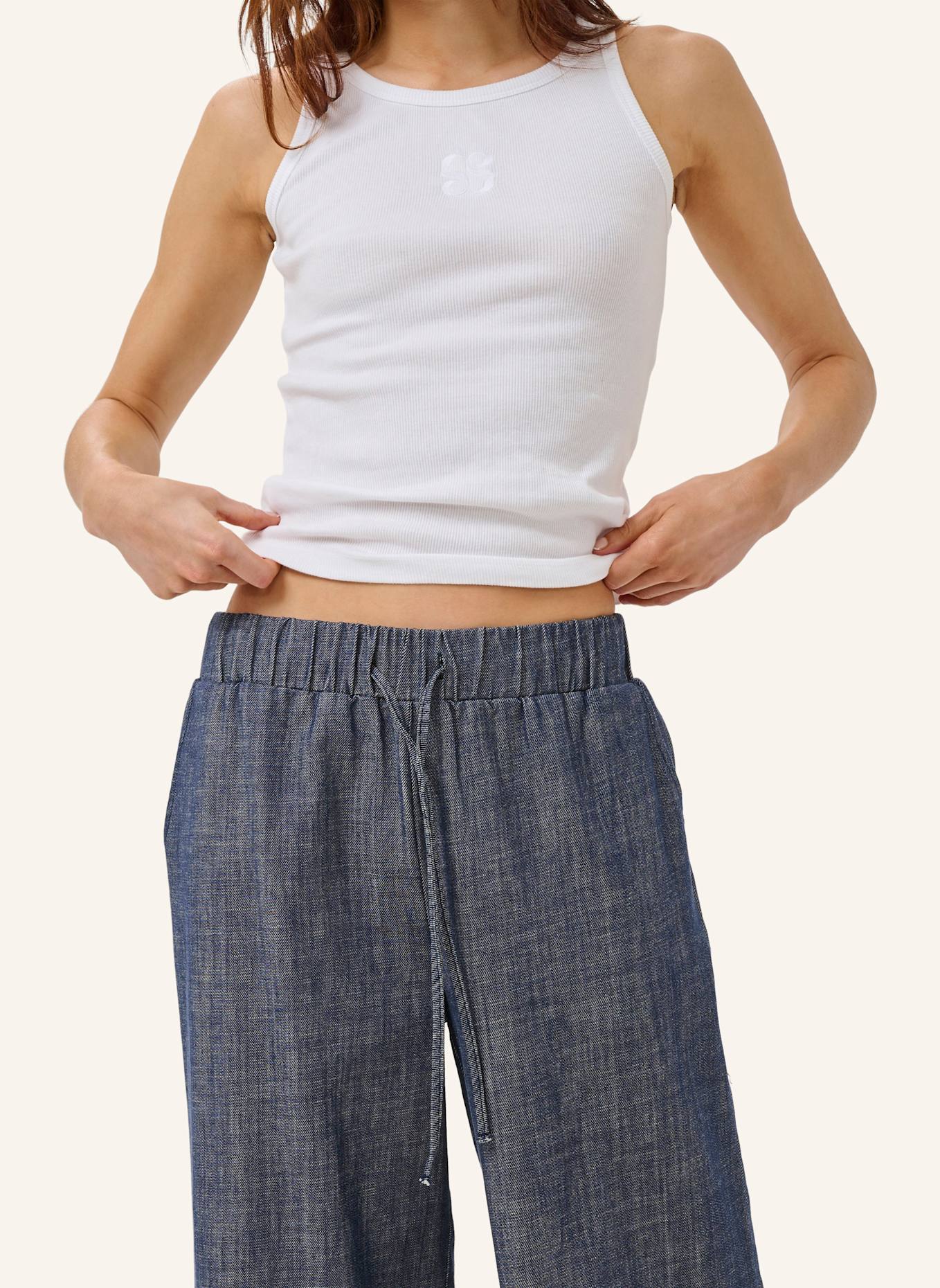 MY ESSENTIAL WARDROBE Marlenehose MWDAZZIE: BLAU