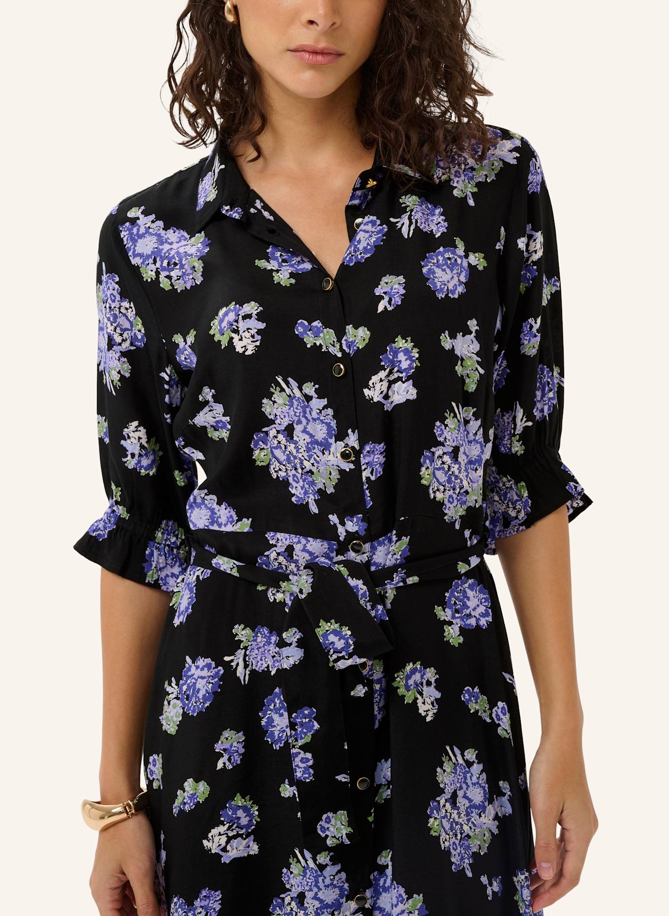 KAFFE Maxikleid KAVELANA: SCHWARZ