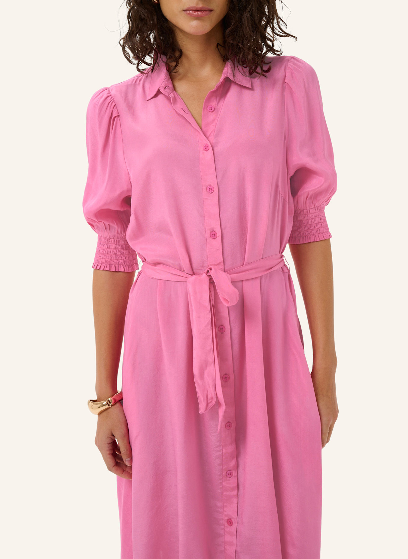 KAFFE Hemdblusenkleid KAEMINE: PINK