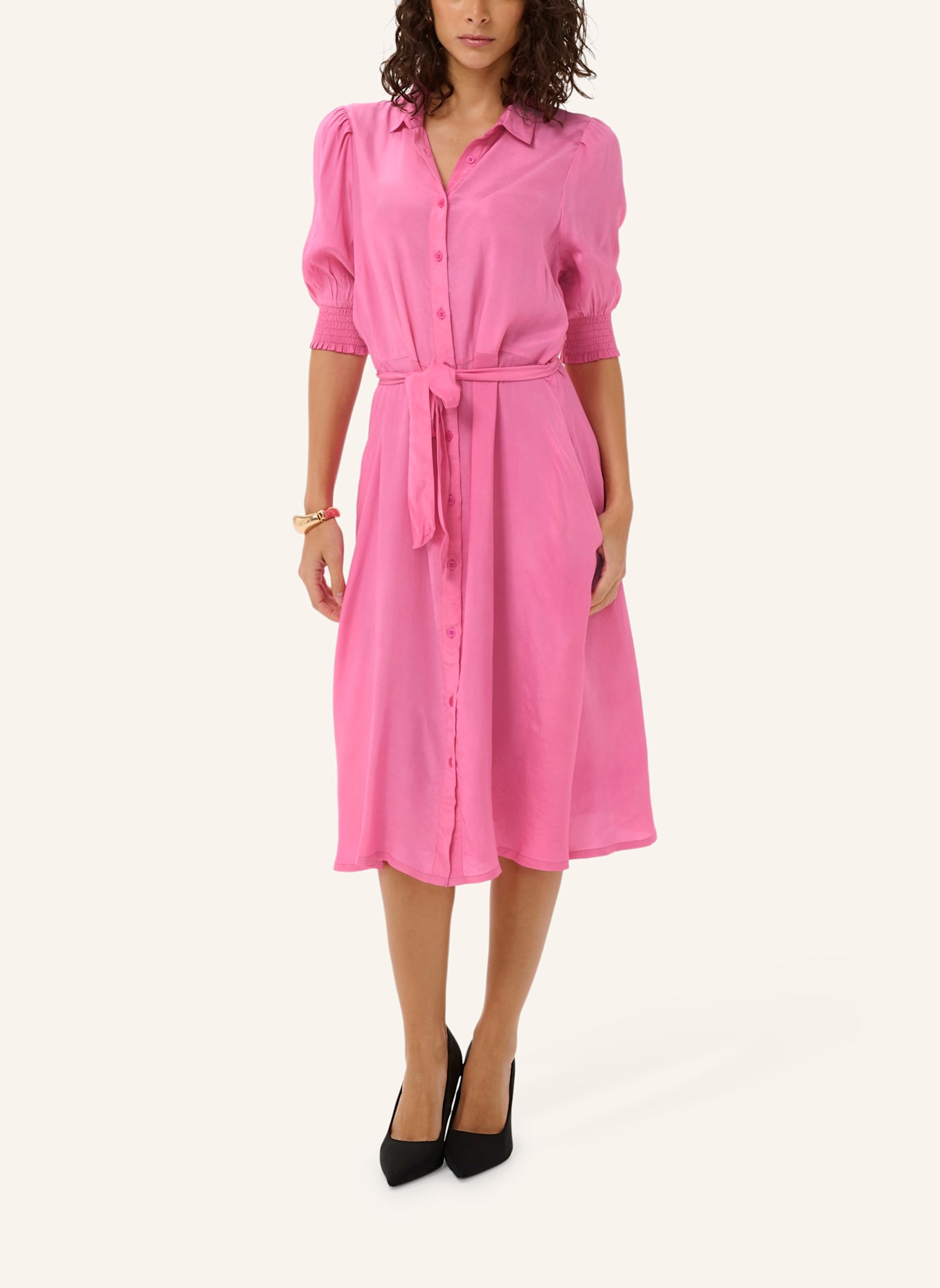 KAFFE Hemdblusenkleid KAEMINE: PINK