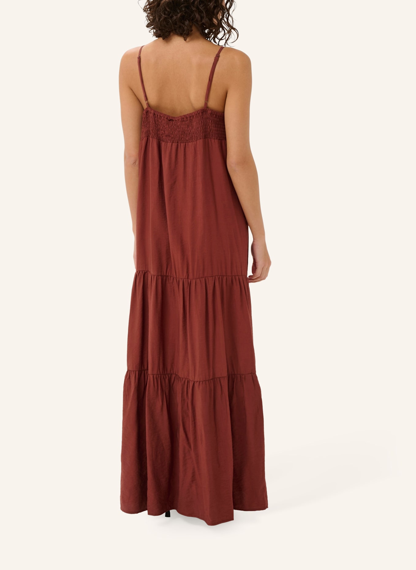 KAFFE Maxikleid KAEMILY: BRAUN