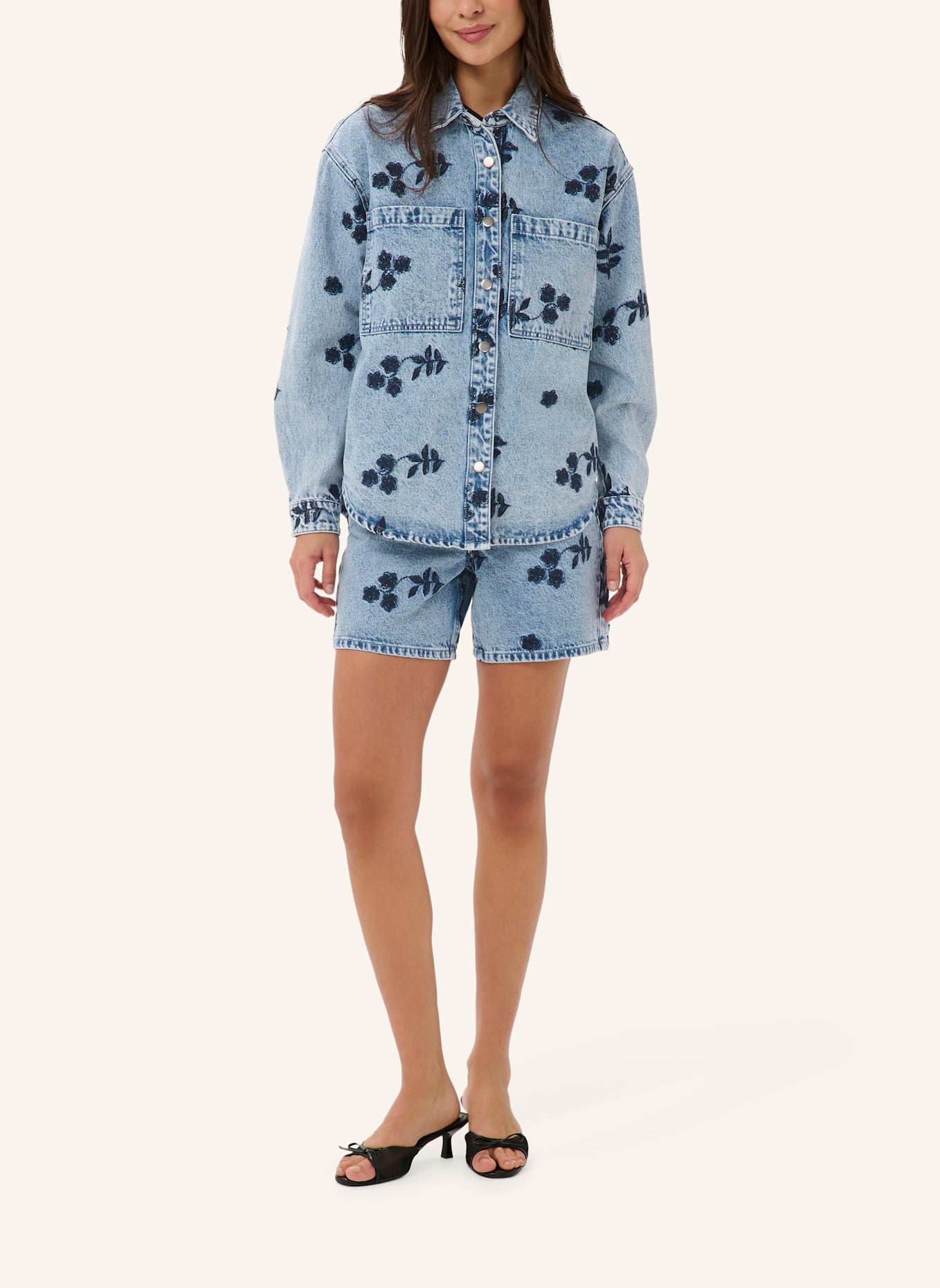 KAFFE Jeansjacke KABABENA: BLAU