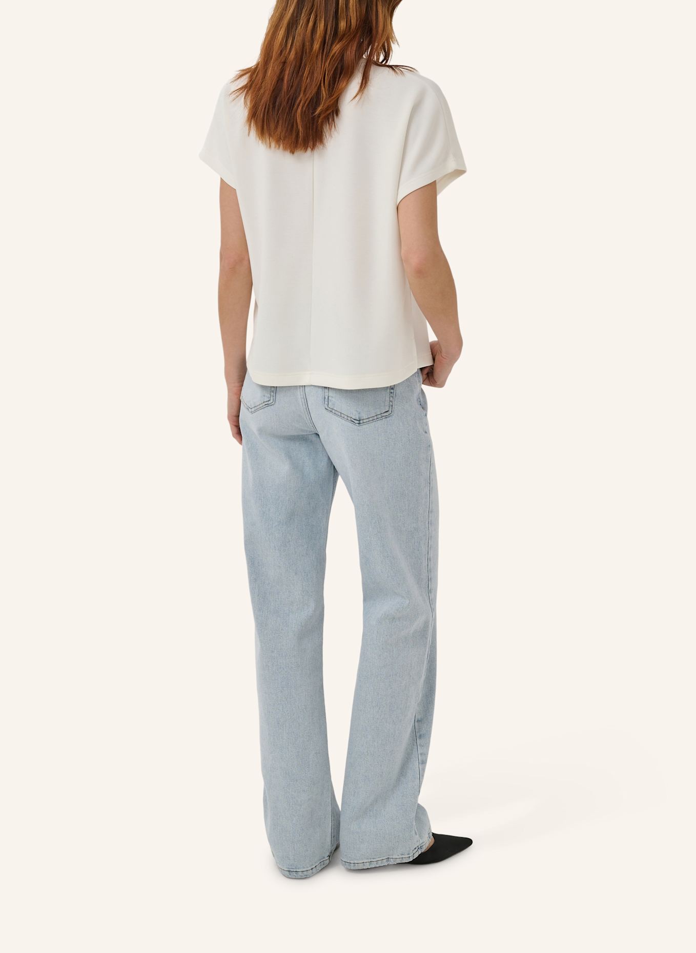 MY ESSENTIAL WARDROBE Kurzarmbluse MWELLE: WEISS