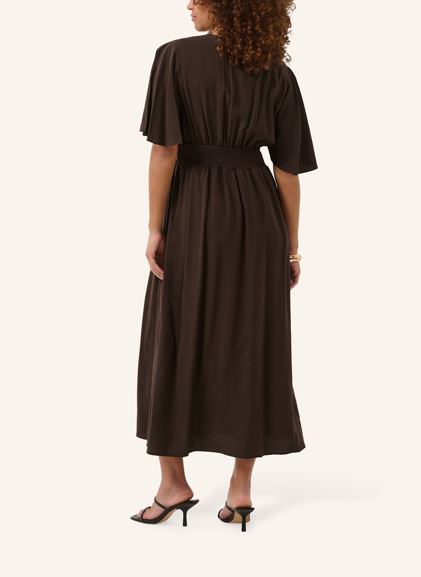 KAFFE Maxikleid KASIRENA: BRAUN
