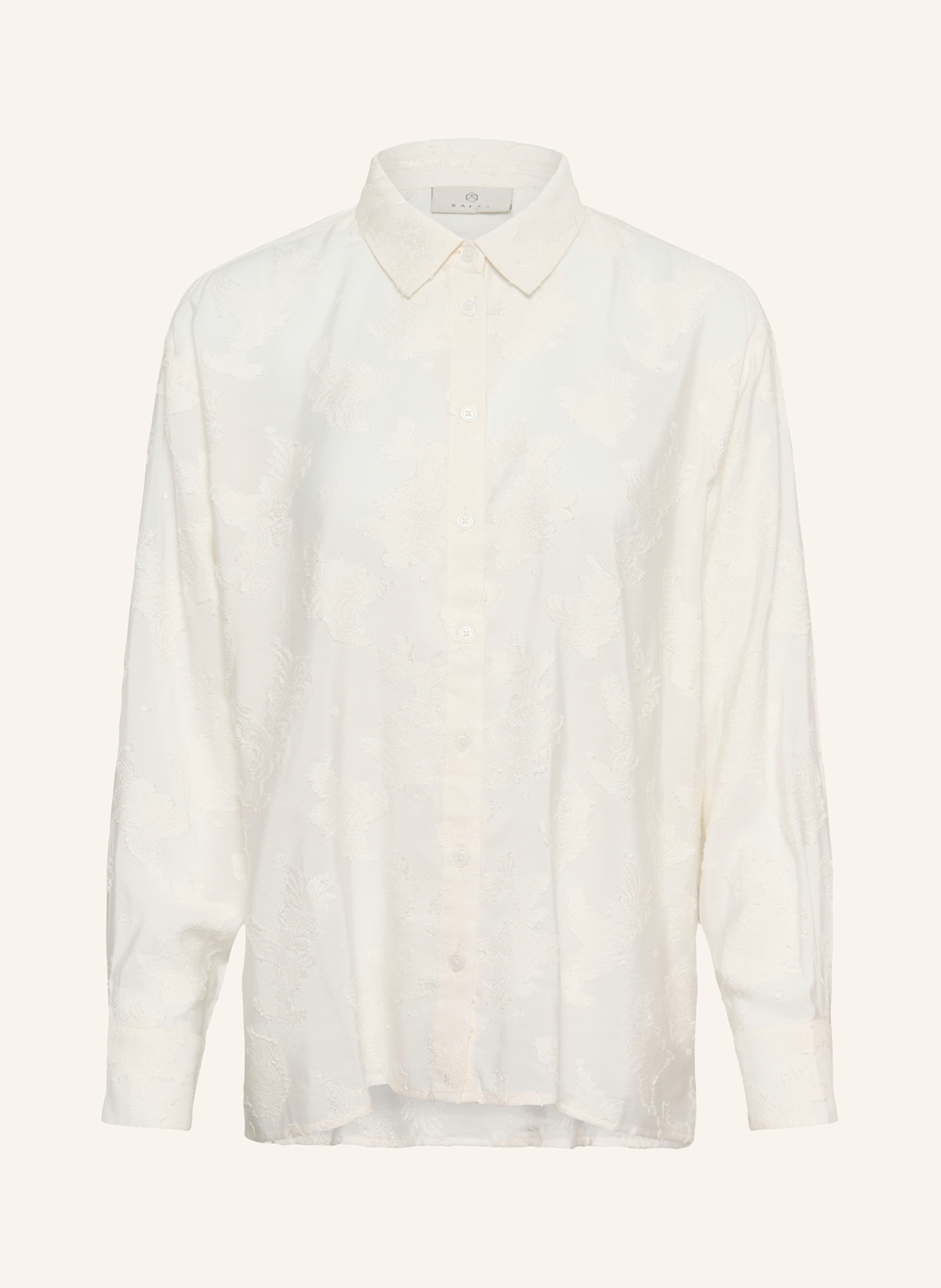 KAFFE Hemdbluse KACASSIA: WEISS