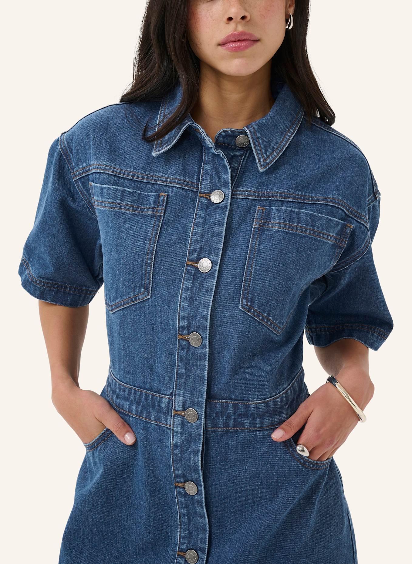 KAFFE Jeanskleid KAMYAH: BLAU